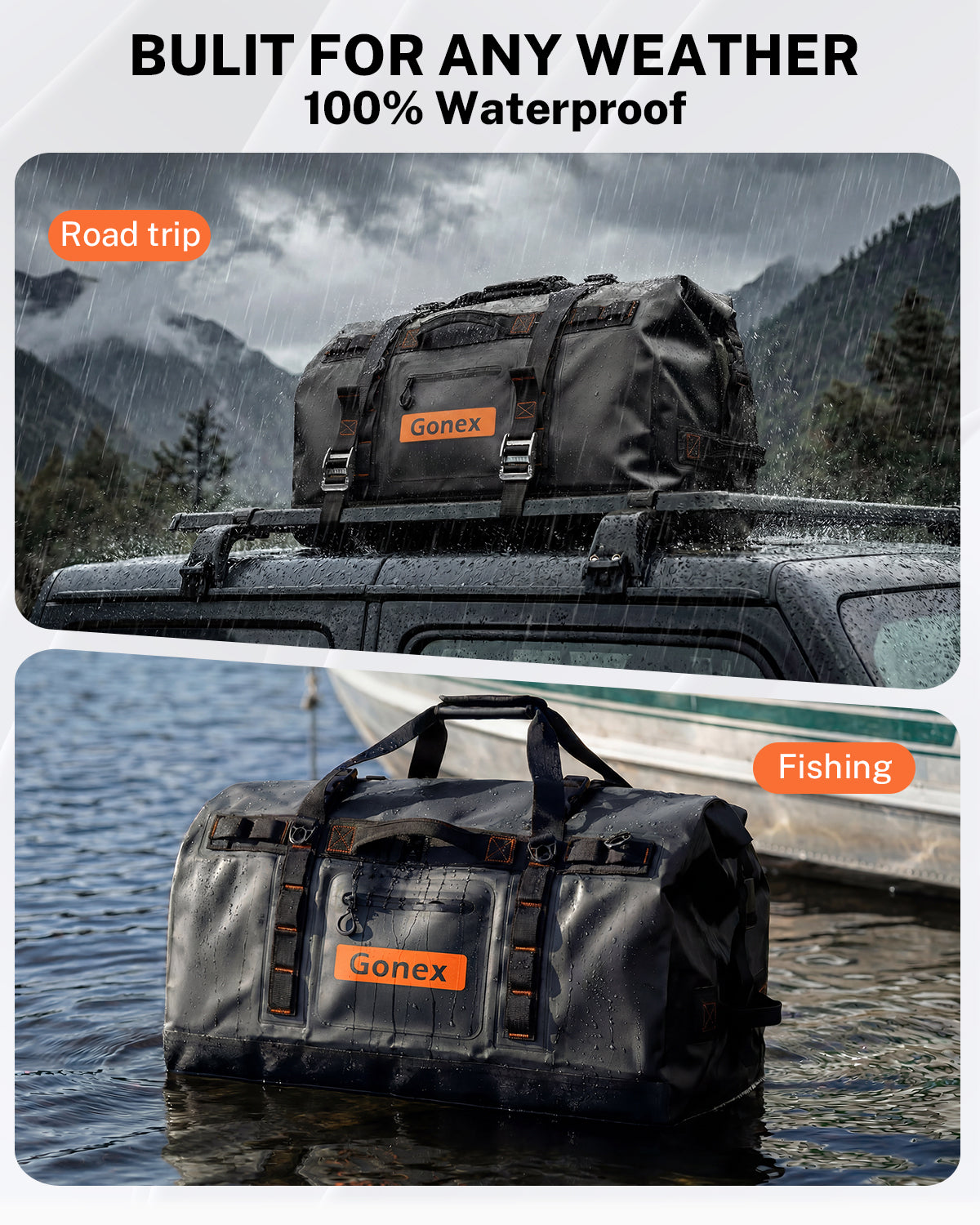 gonex-waterproof-duffle-bag-roll-top-dry-duffel-for-kayaking-camping-travel-90l- image 7