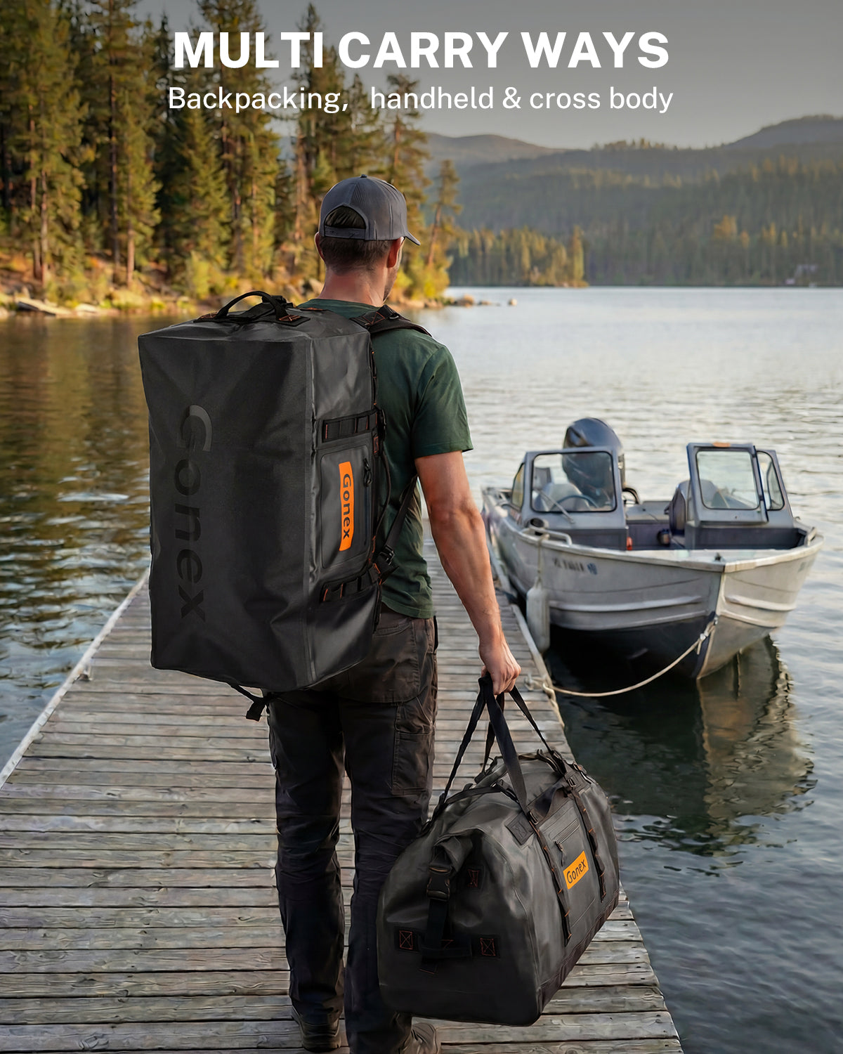 gonex-waterproof-duffle-bag-roll-top-dry-duffel-for-kayaking-camping-travel-90l- image 8