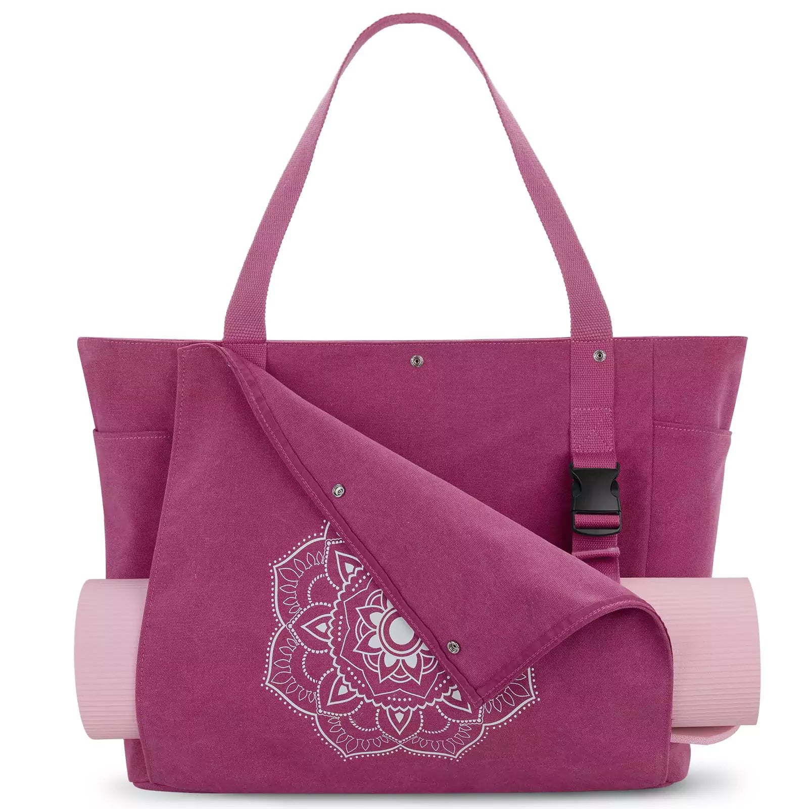 gonex-canvas-yoga-mat-bag-x-large-front-flap-extra-large-yoga-tote image 7