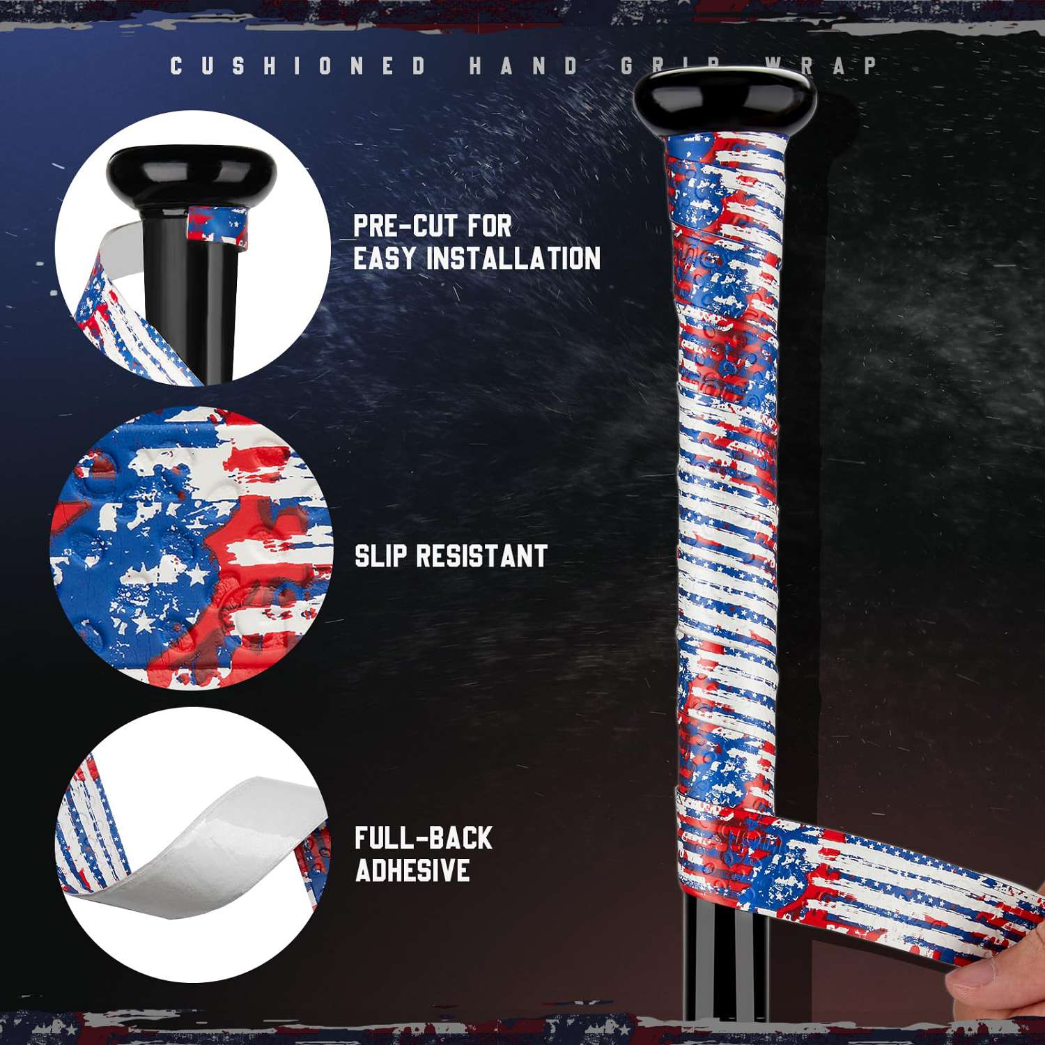 gonex-american-flag-baseball-bat-grip-tape-40-1-non-slip-polymer-wrap-with-custo image 5
