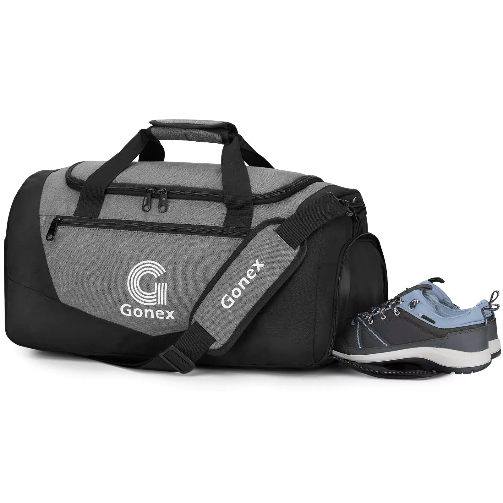 gonex-30l-sports-gym-duffle-bag-water-resistant-with-ventilated-shoe-compartment image 2