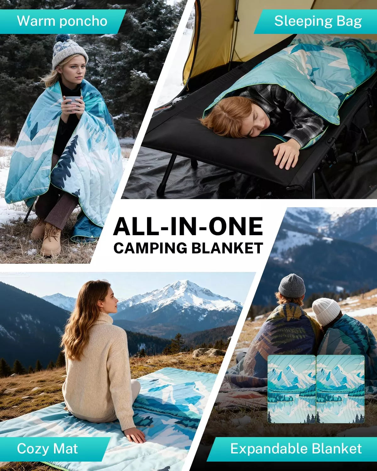 gonex-iceberg-puffy-printed-outdoor-camping-blanket-79-x-55-ultra-light-thermal- image 6