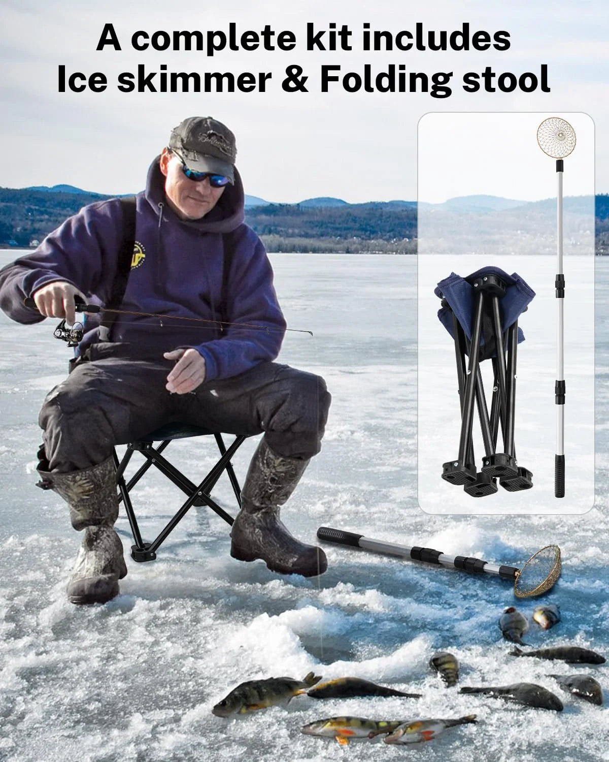 gonex-ice-fishing-rod-and-reel-combo-medium-light-spinning-rod-with-52-glow-jigs image 6