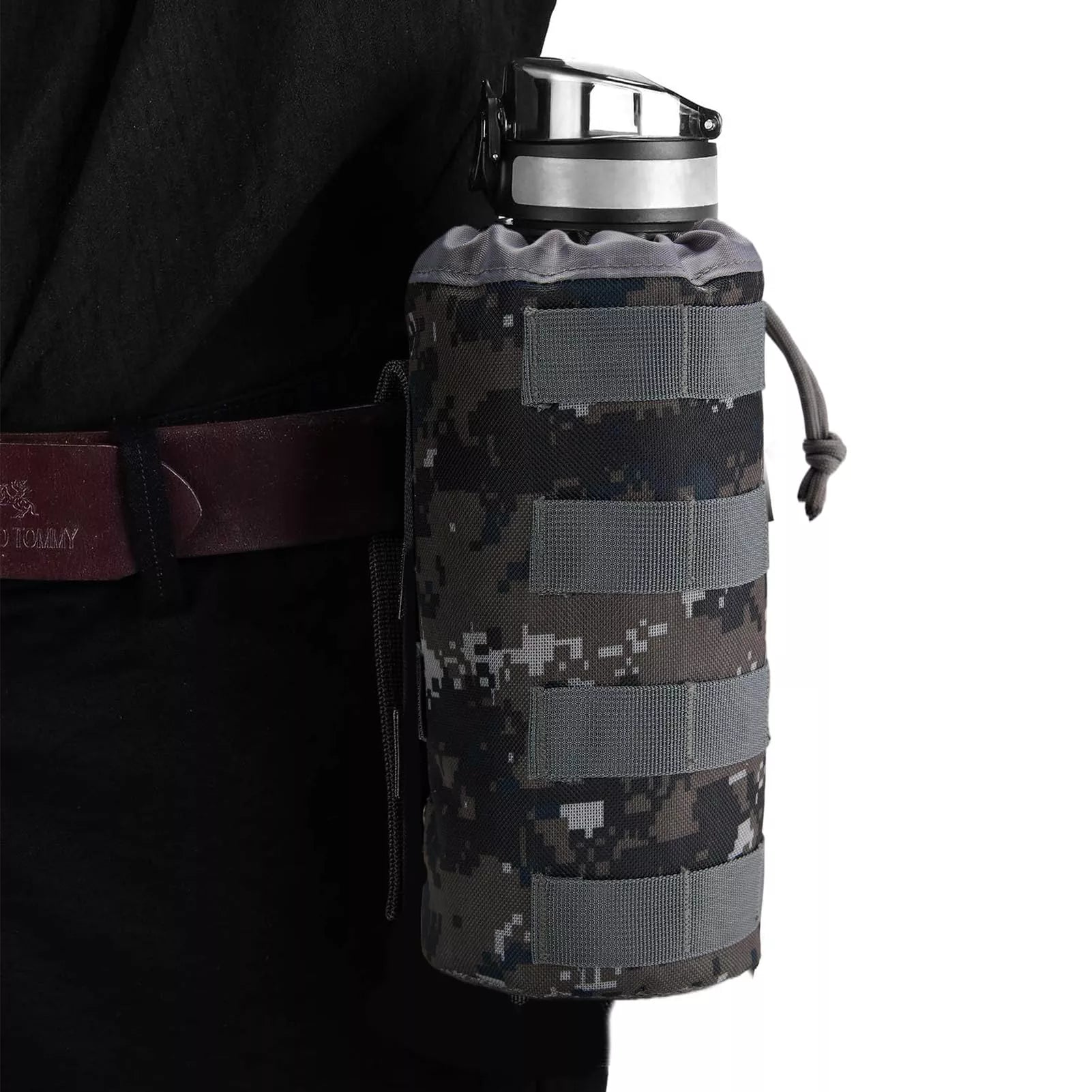 gonex-tactical-molle-water-bottle-pouch-900d-oxford-drawstring-holder-camo-green image 7