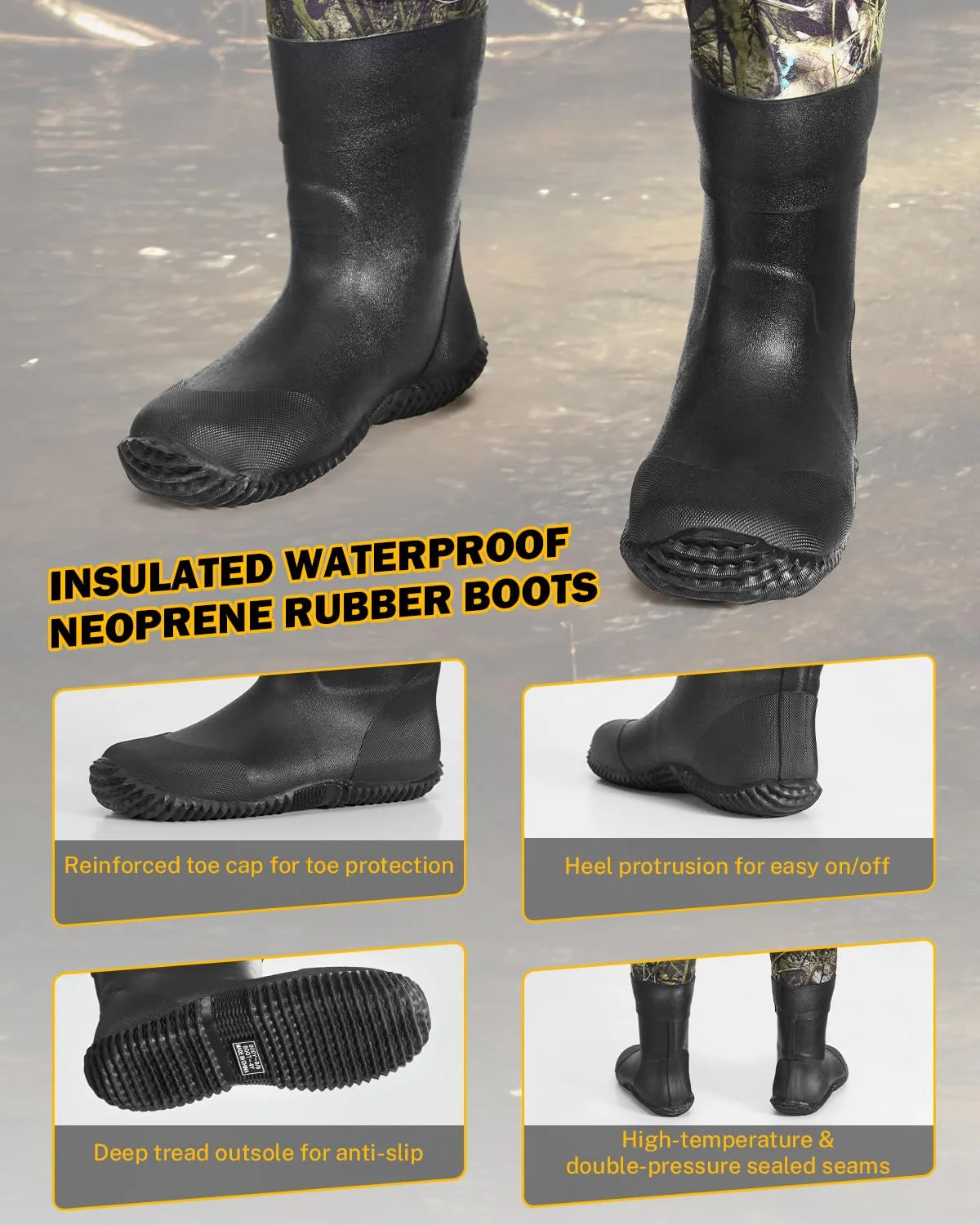 gonex-kids-neoprene-chest-waders-with-boots-4mm-insulated-waterproof-fishing-wad image 3