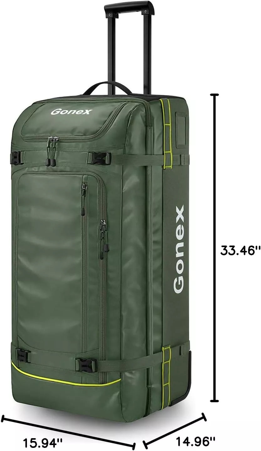 gonex-33-inch-rolling-duffle-bag-with-wheels-1200d-waterproof-pvc-ykk-zippers-te image 6
