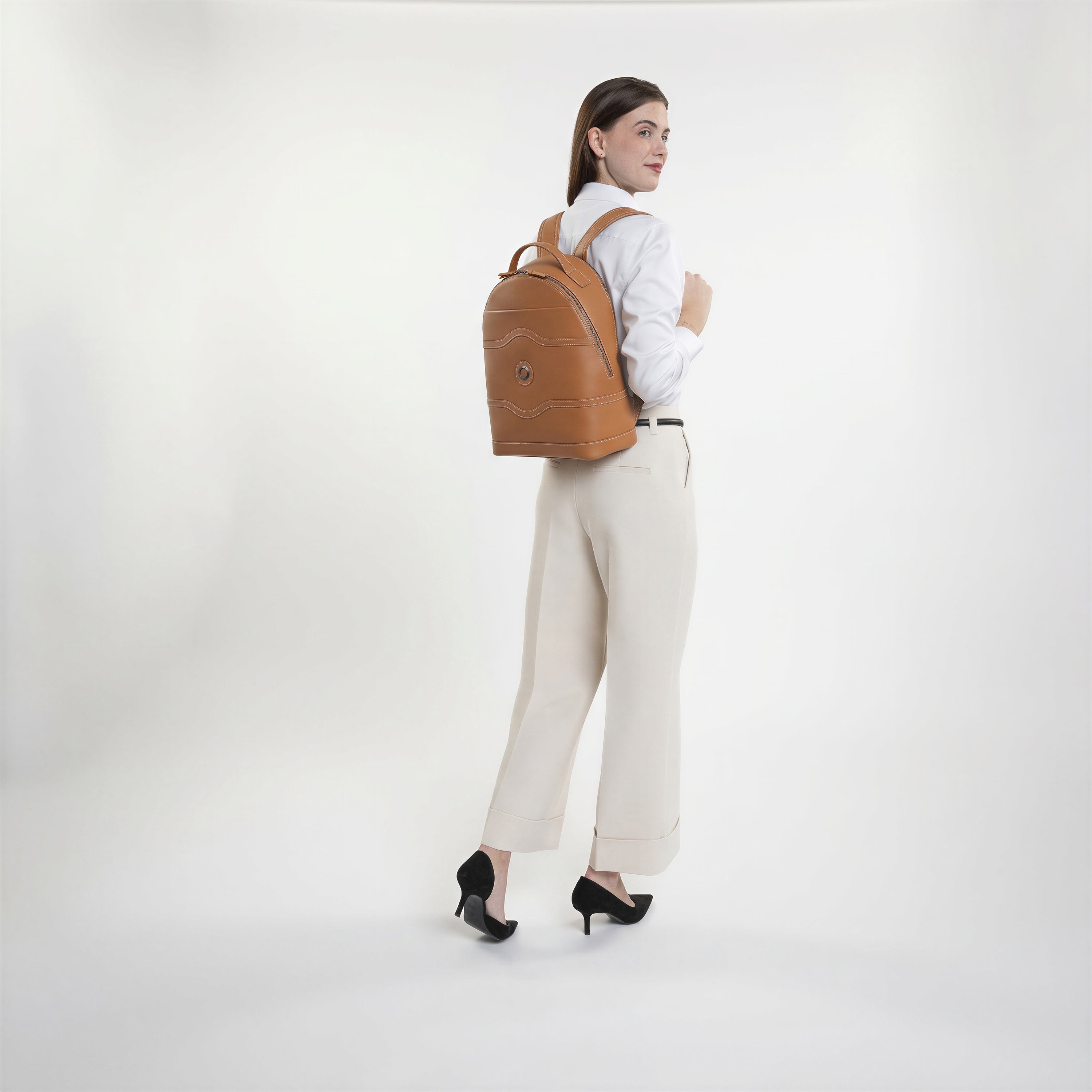 delsey-chatelet-air-2-0-leather-backpack-genuine-leather-travel-backpack-with-lu image 2
