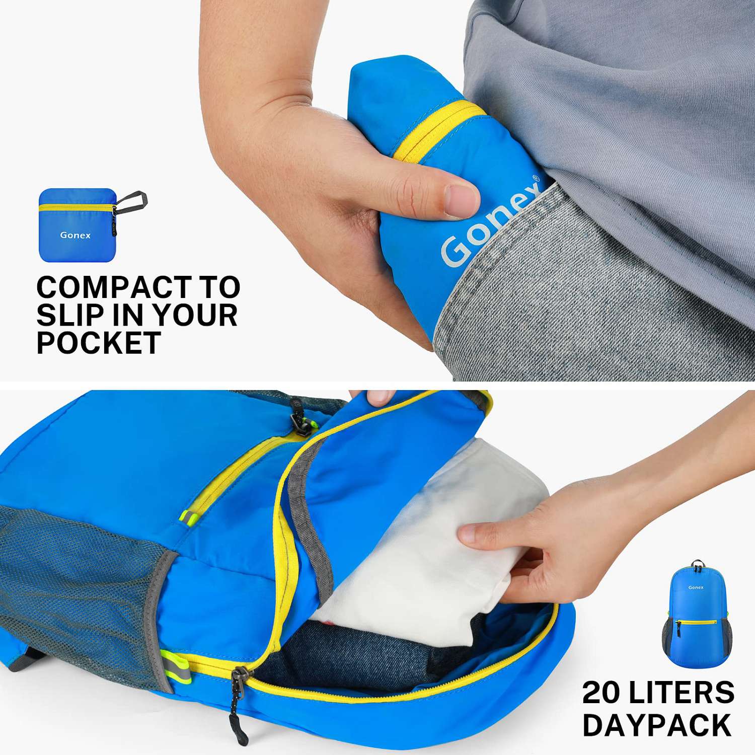 gonex-20l-lightweight-packable-hiking-backpack-foldable-water-repellent-nylon-da image 4