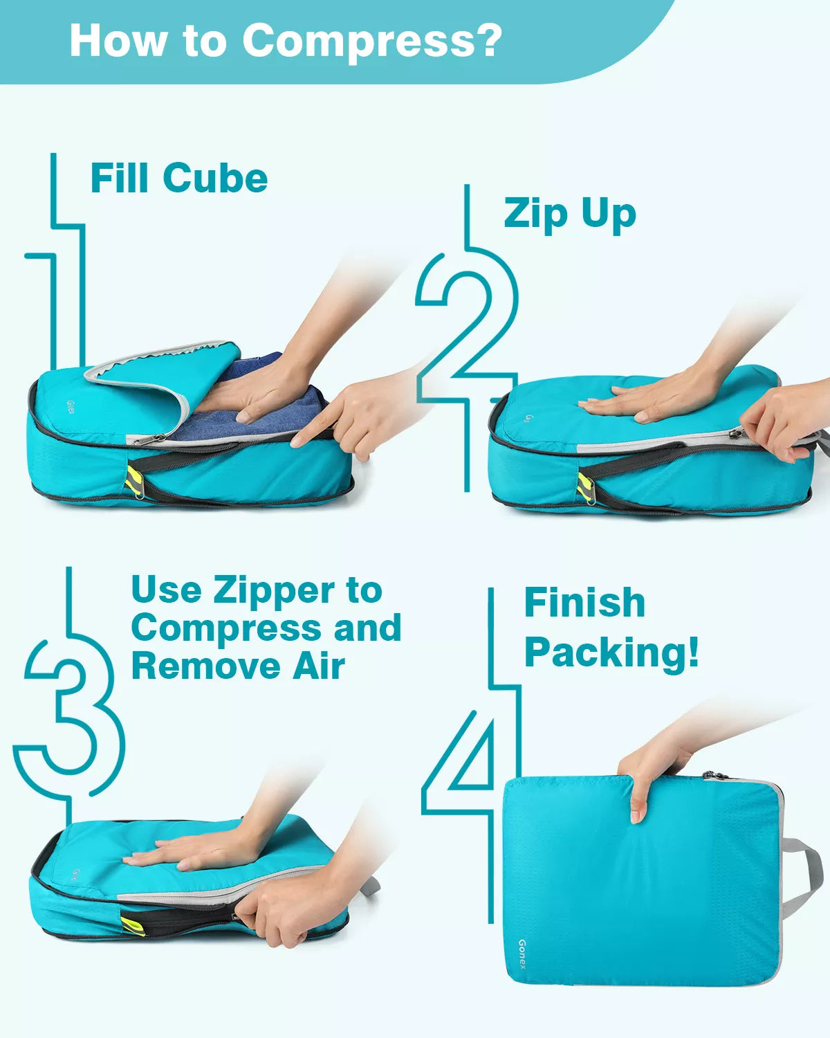 gonex-compression-packing-cube-set-10-pcs-xl-l-m-s-compression-cubes-with-shoe-b image 6