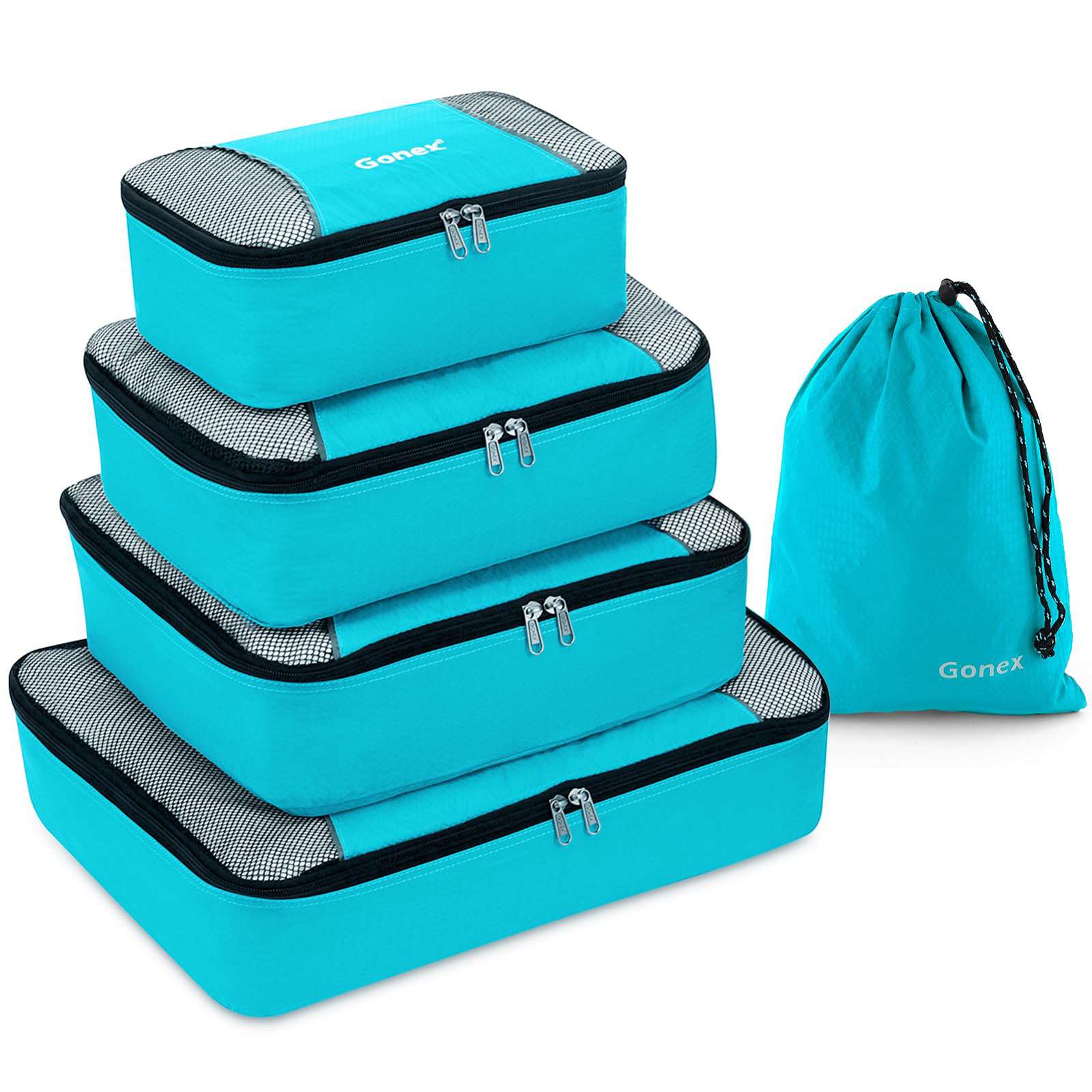 gonex-5-piece-packing-cube-set-multi-size-luggage-organizers-for-20-24-28-suitca image 2