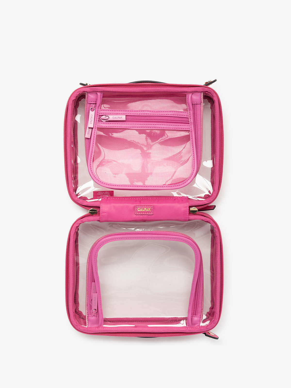 calpak-medium-clear-cosmetics-case-see-through-travel-beauty-organizer-with-spac image 8