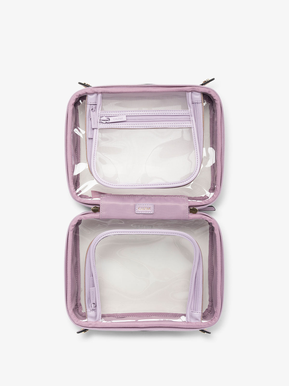 calpak-medium-clear-cosmetics-case-see-through-travel-beauty-organizer-with-spac image 4