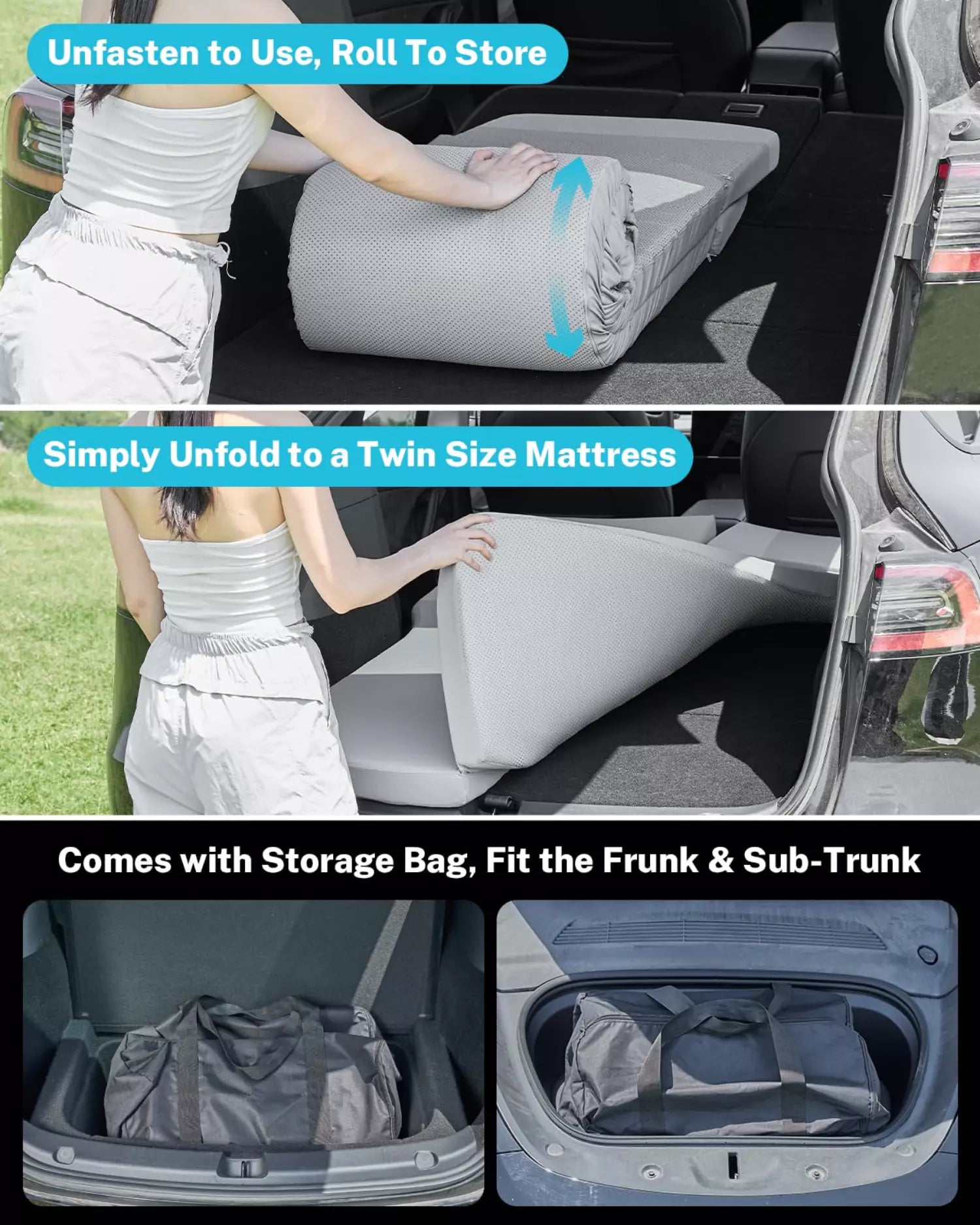 gonex-memory-foam-mattress-for-tesla-model-y-model-3-2-6-ice-silk-cooling-sleep- image 7