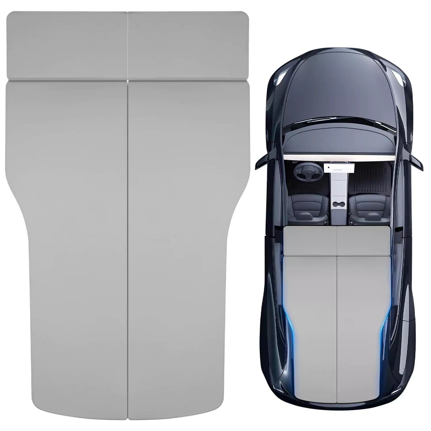 gonex-memory-foam-mattress-for-tesla-model-y-model-3-2-6-ice-silk-cooling-sleep- image 1