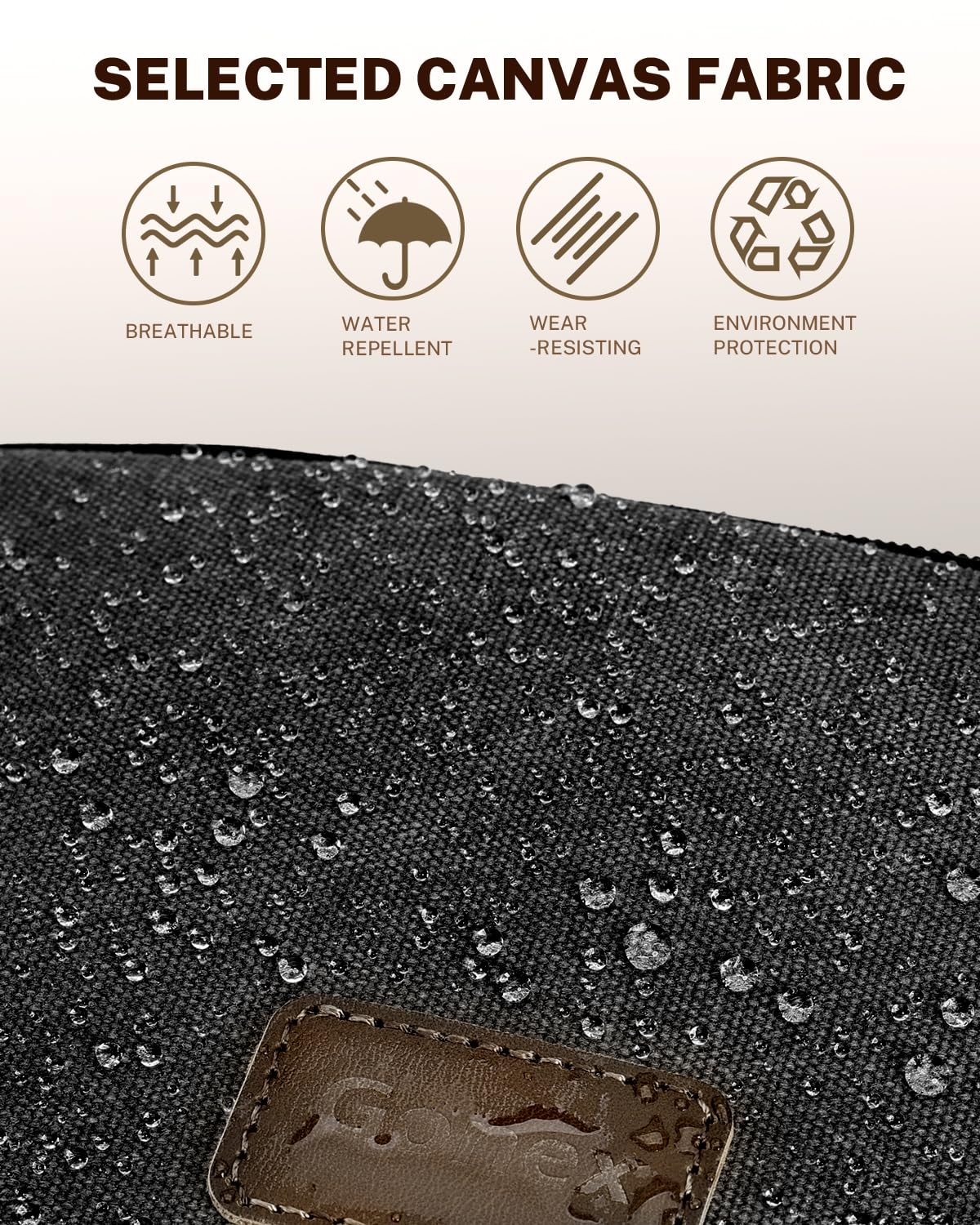 gonex-travel-toiletry-bag-for-men-water-resistant-canvas-dopp-kit-with-leather-z image 7