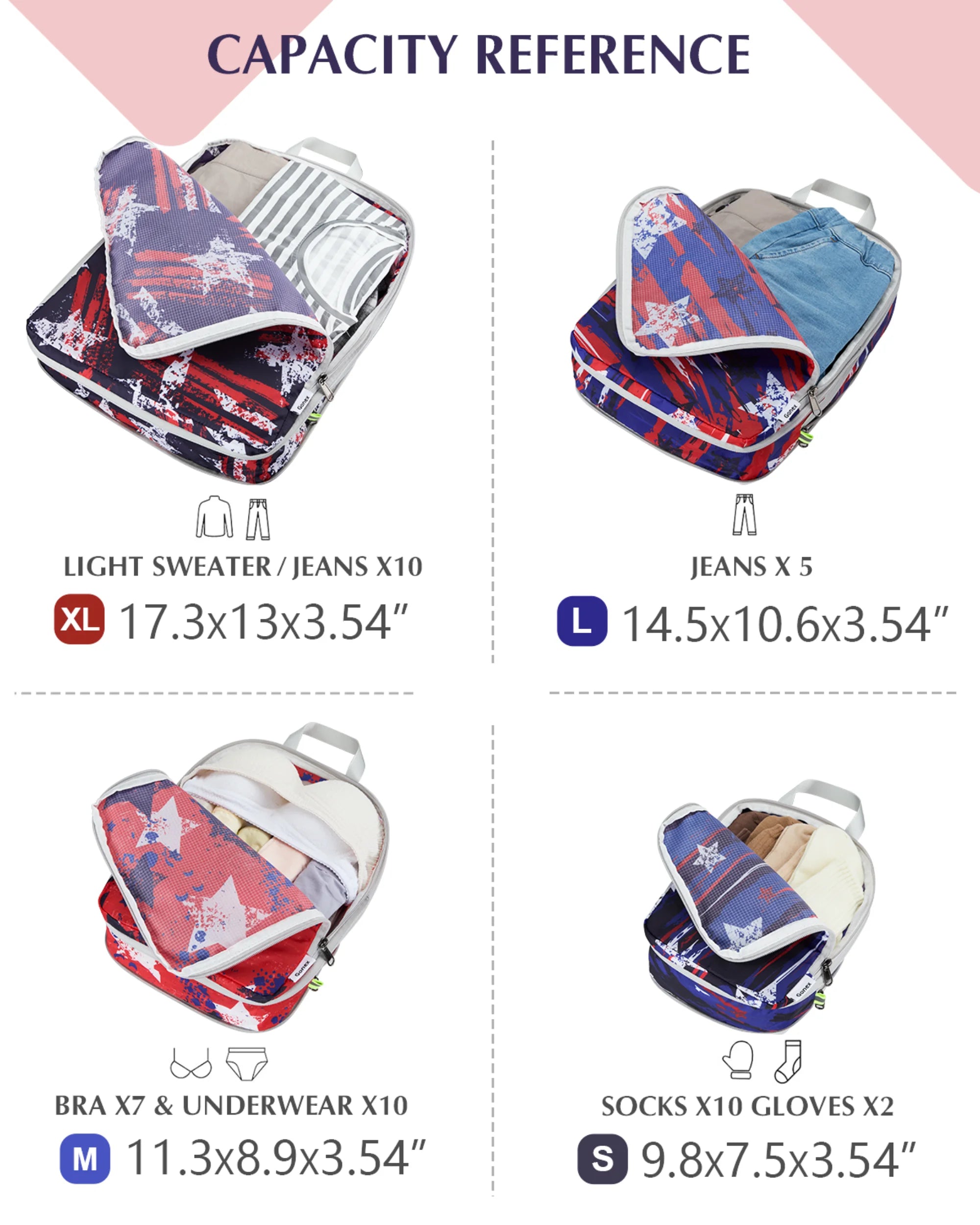 gonex-patriot-stripe-compression-packing-cubes-space-saving-travel-organizer-set image 7