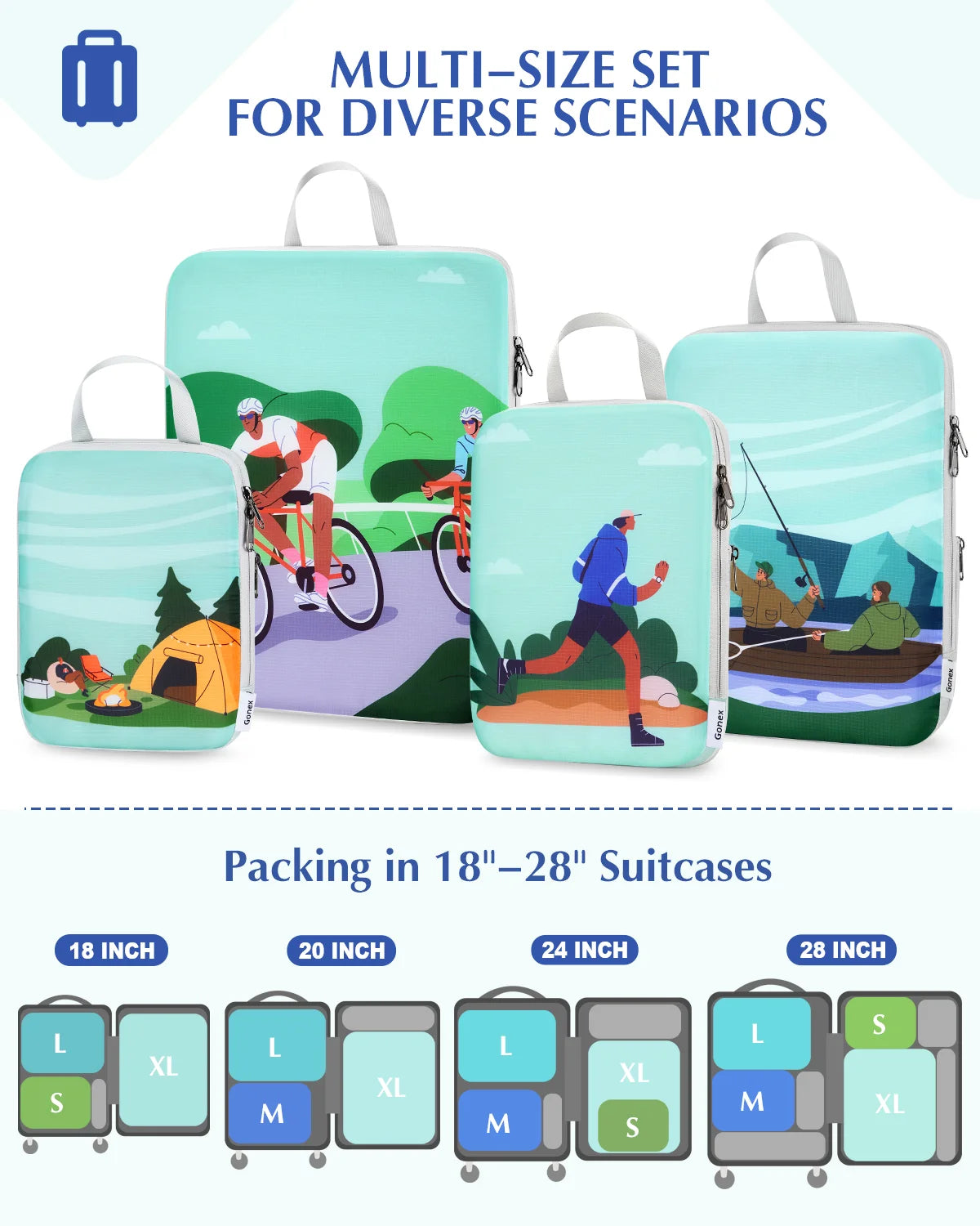gonex-outdoor-compression-packing-cubes-4-piece-set-water-repellent-compression- image 3