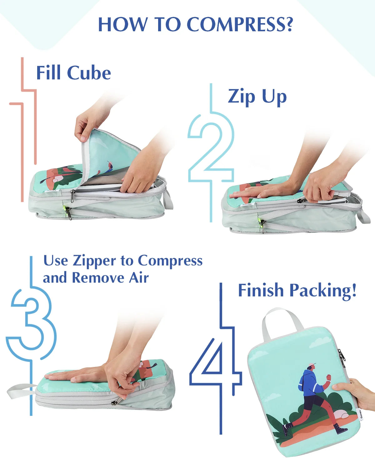 gonex-outdoor-compression-packing-cubes-4-piece-set-water-repellent-compression- image 7