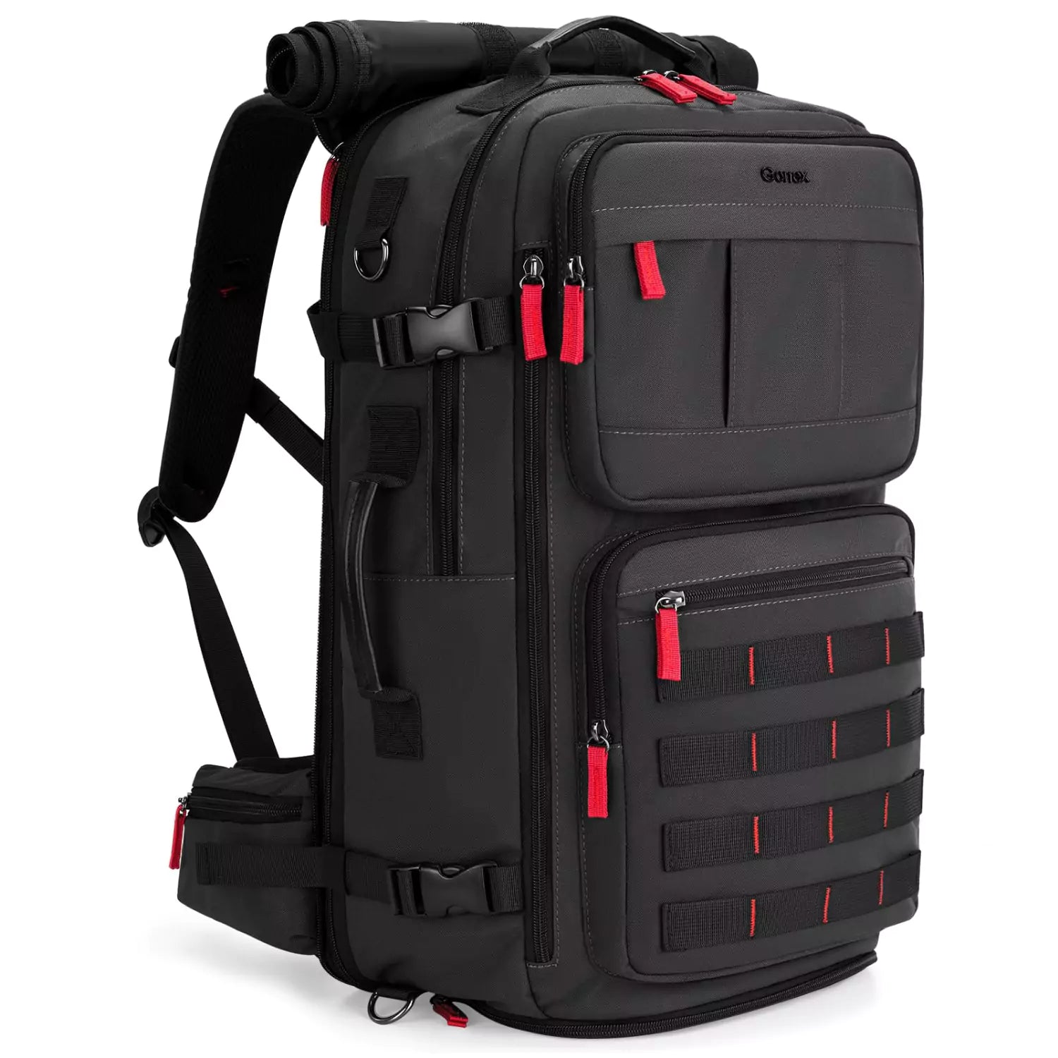 gonex-nylon-carry-on-travel-backpack-45l-ultralight-9-pocket-weekender image 1