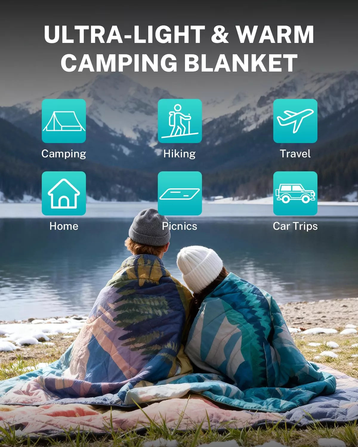 gonex-iceberg-puffy-printed-outdoor-camping-blanket-79-x-55-ultra-light-thermal- image 7