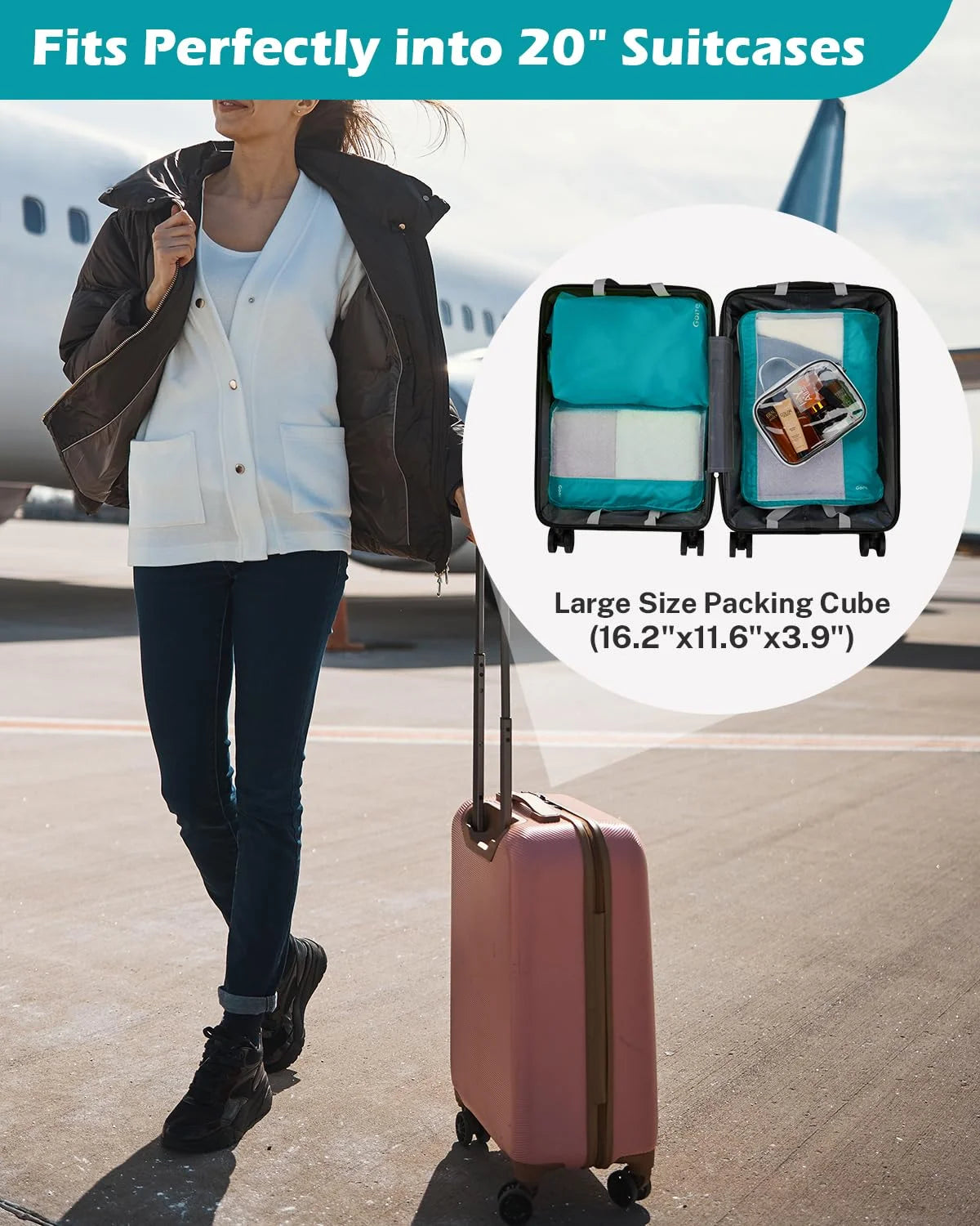 gonex-compression-packing-cubes-8-pcs-rip-stop-polyester-luggage-organizer-set image 8