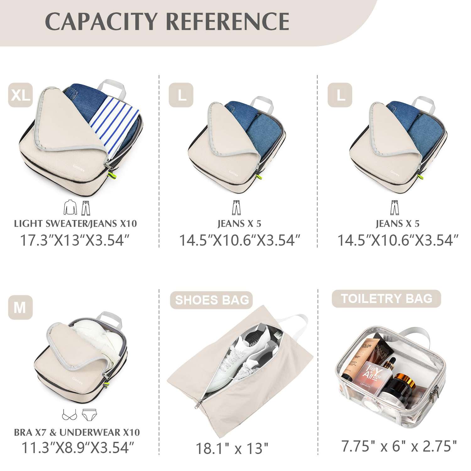 gonex-compression-packing-cubes-6-piece-set-with-tsa-approved-clear-toiletry-bag image 8