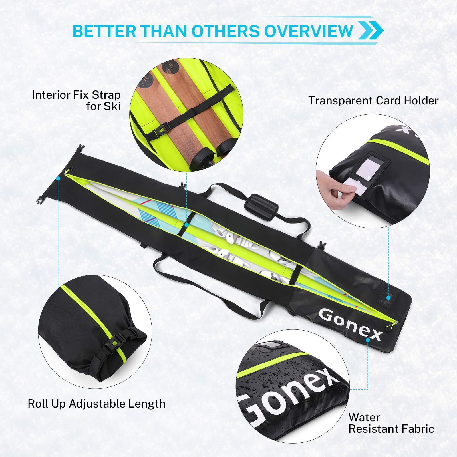 gonex-padded-ski-bag-and-boot-bag-combo-adjustable-ski-bag-up-to-200cm-water-res image 4
