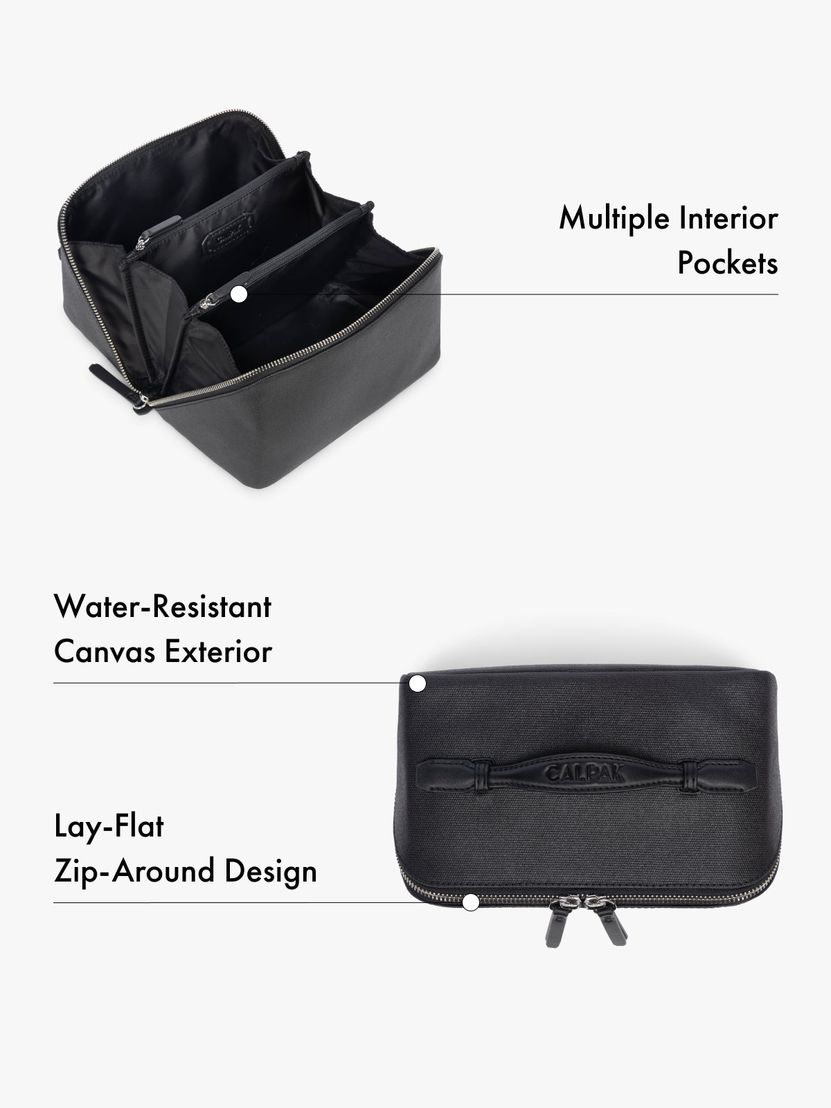 calpak-colette-lay-flat-canvas-toiletry-bag-water-resistant-hanging-travel-organ image 7
