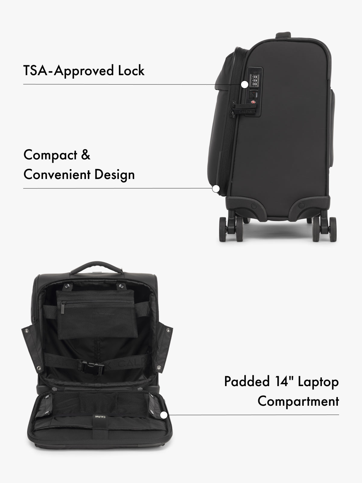 calpak-luka-soft-sided-mini-carry-on-luggage-under-seat-roller-with-padded-14-in image 2