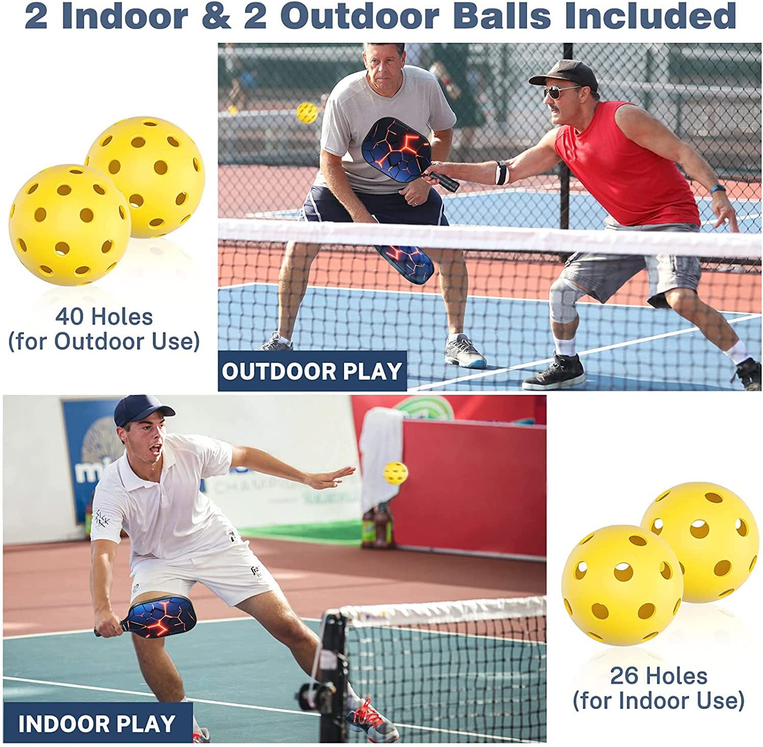 gonex-pickleball-paddles-set-of-4-usapa-approved-graphite-carbon-fiber-paddles-w image 7