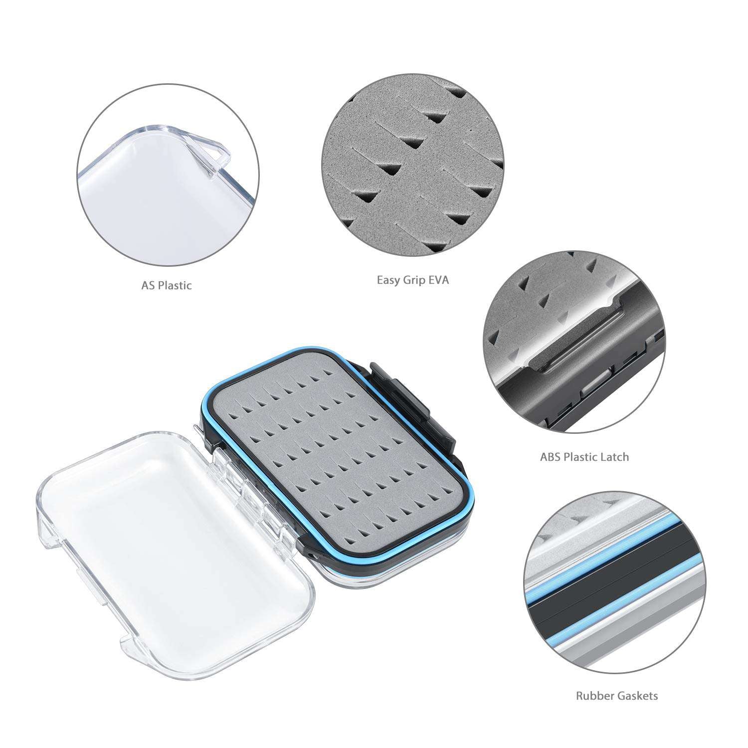 gonex-waterproof-fly-box-floating-double-hinge-fly-fishing-box-with-rubber-gaske image 6