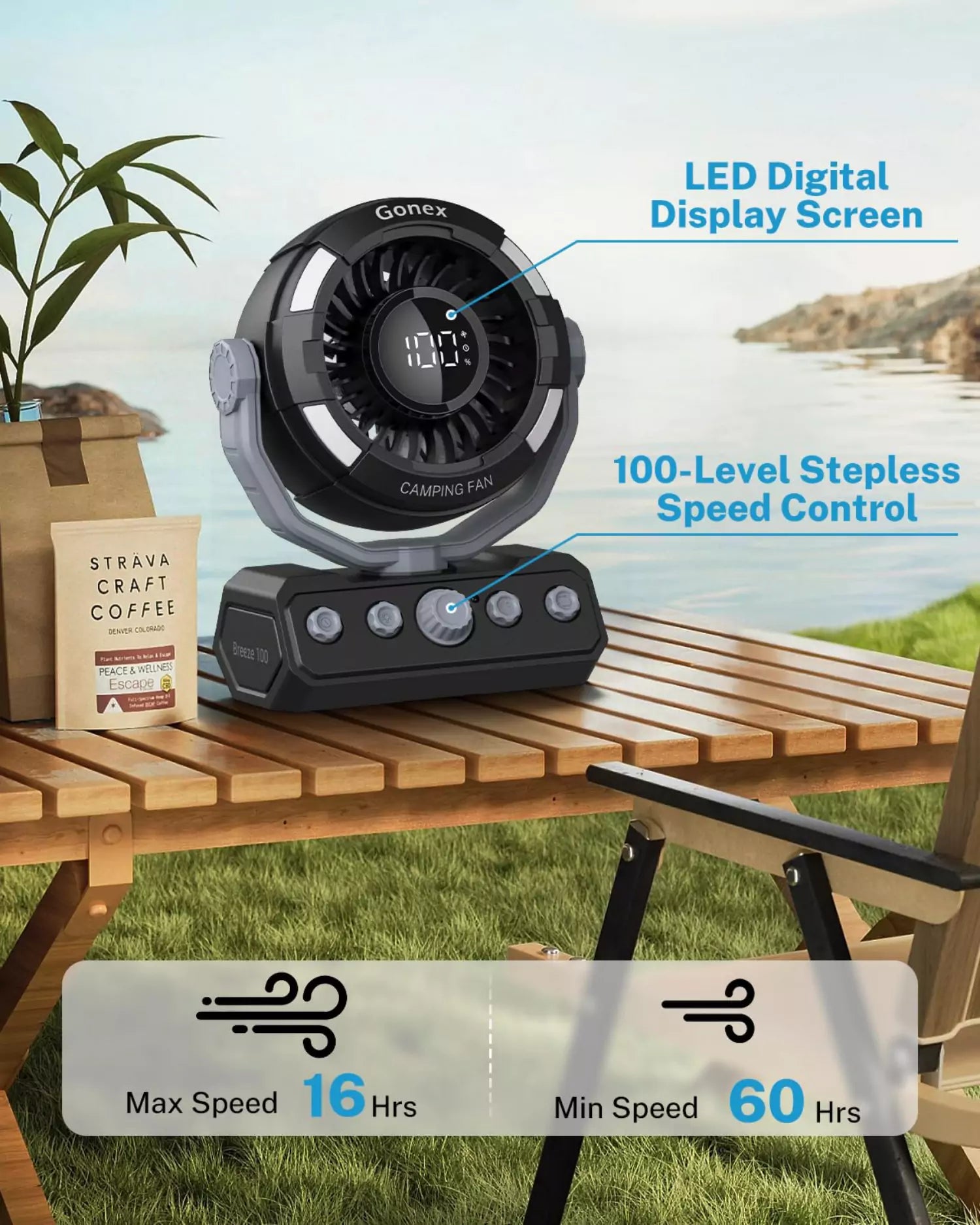 gonex-portable-camping-fan-for-tent-20-000mah-rechargeable-battery-fan-with-powe image 3