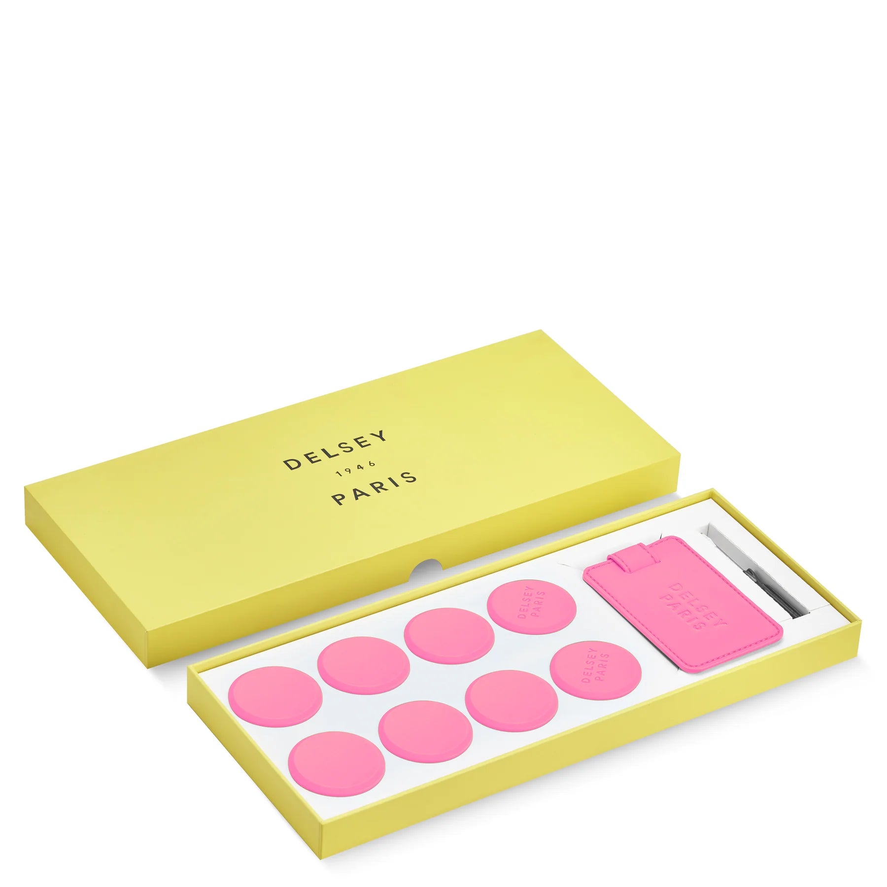 delsey-paris-accessory-2-0-luggage-tag-55mm-wheel-cap-set-8-wheel-caps-with-mini image 4