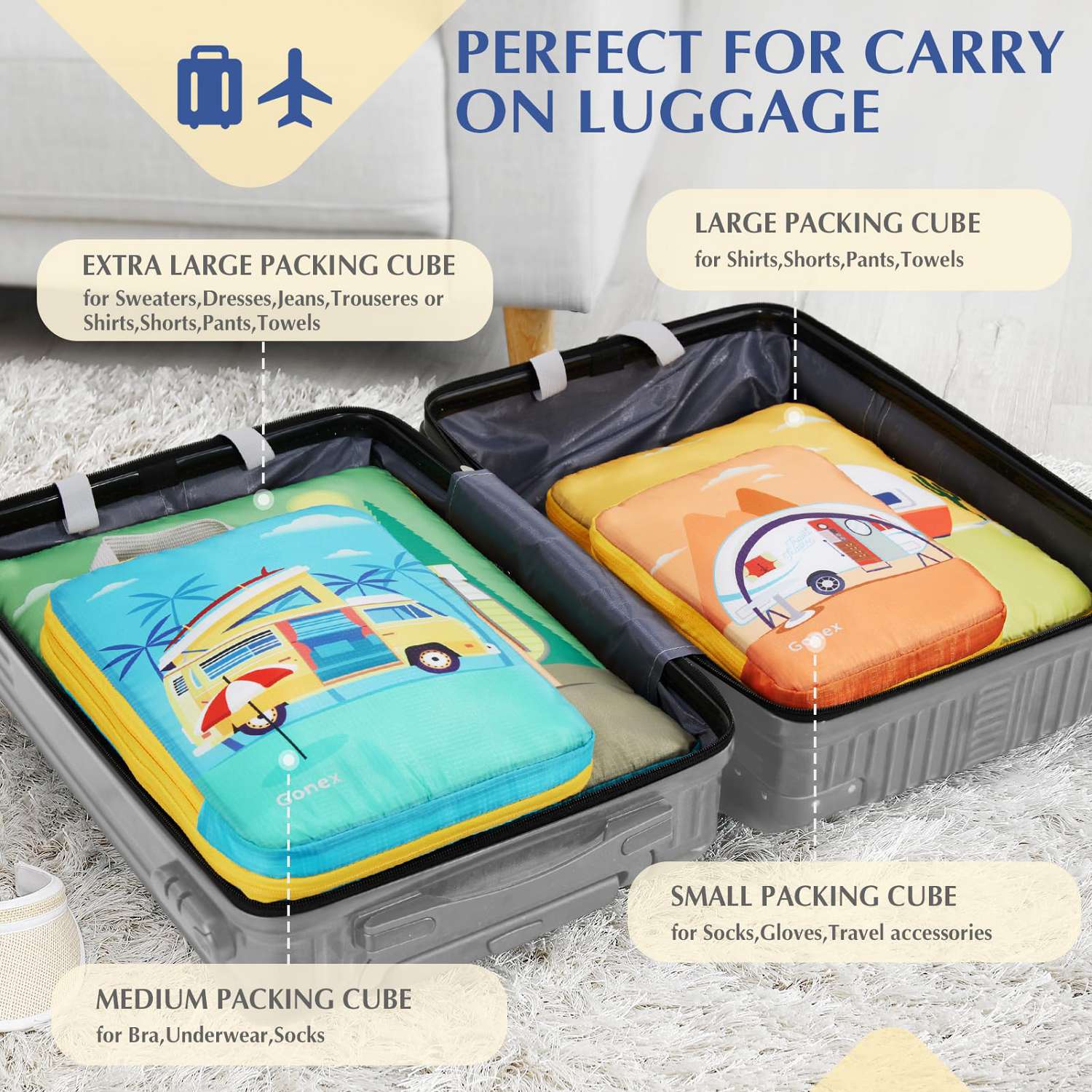 gonex-rv-compression-packing-cubes-4-piece-set-water-repellent-compression-trave image 3