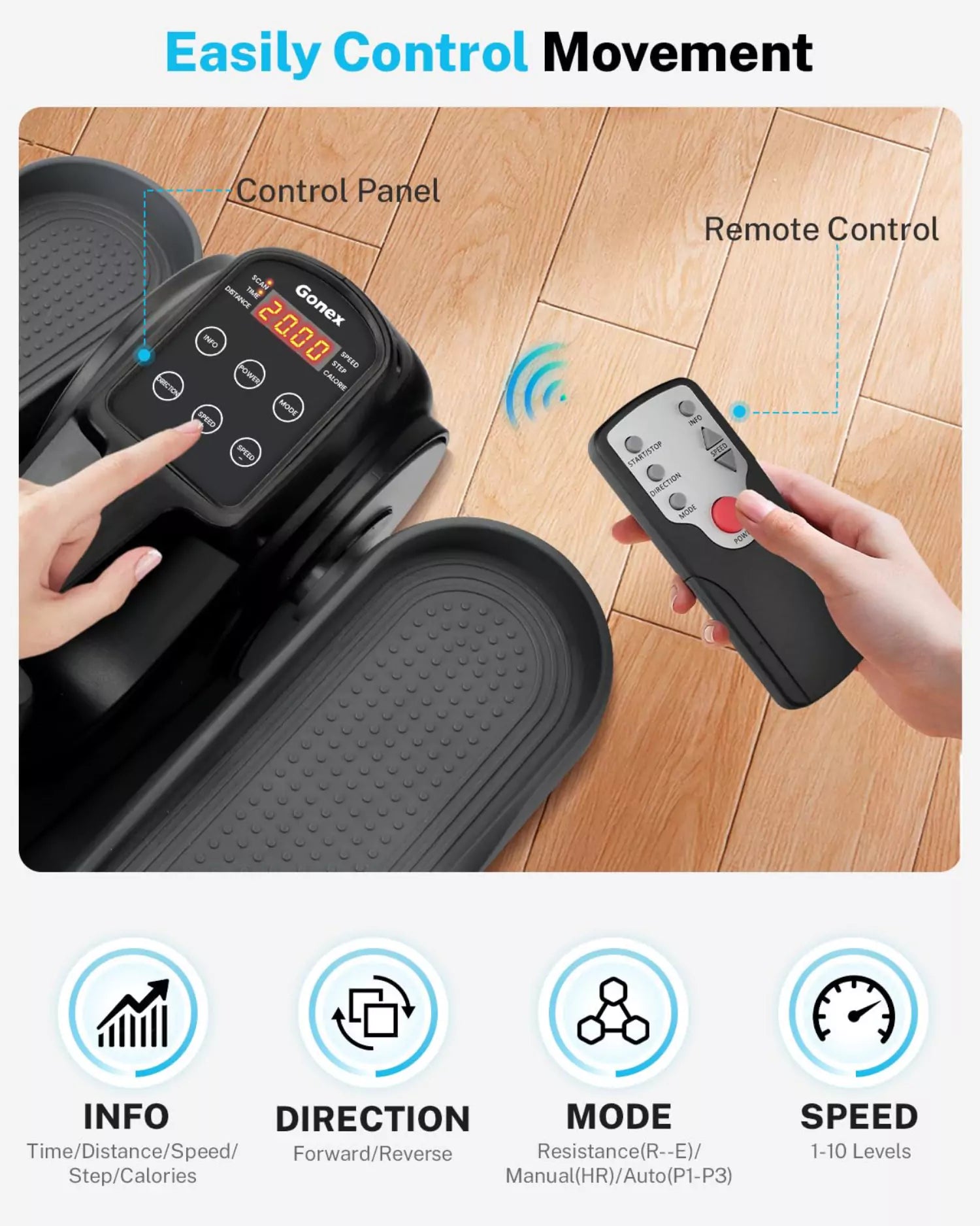 gonex-under-desk-elliptical-trainer-quiet-10-resistance-motorized-pedal-exercise image 5