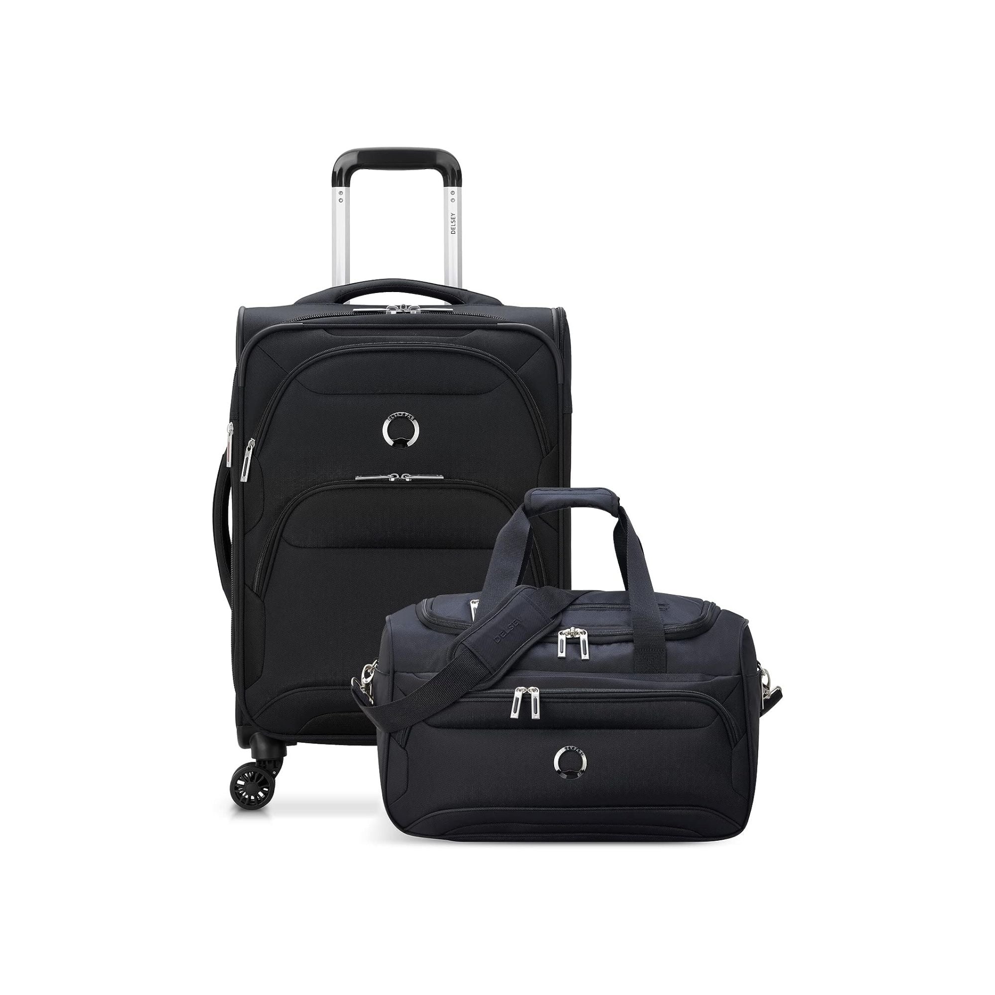 delsey-sky-max-2-0-2-piece-carry-on-spinner-and-duffel-set-water-resistant-softs image 1