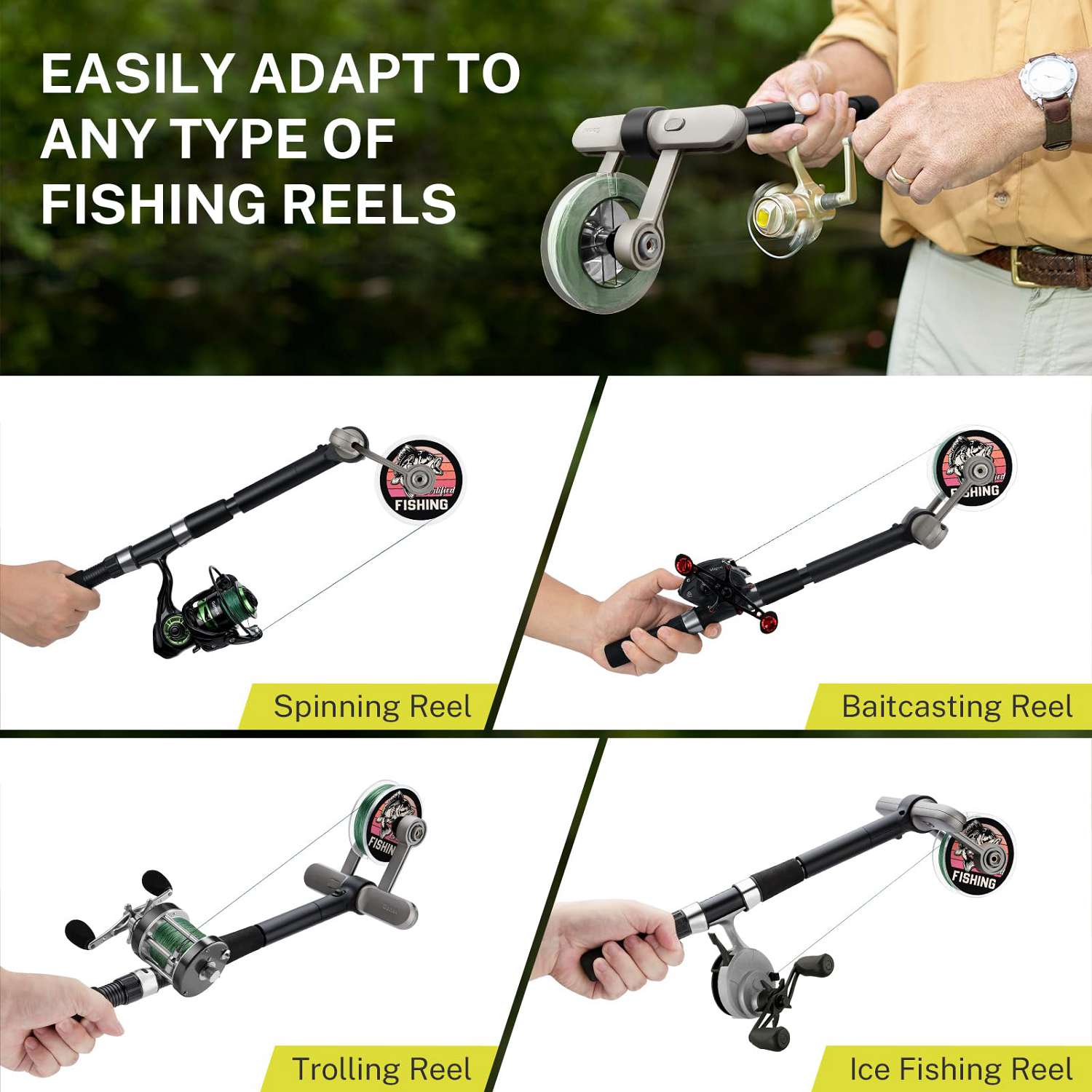 gonex-fishing-line-spooler-us-patented-no-install-fishing-line-winder-for-spinni image 2