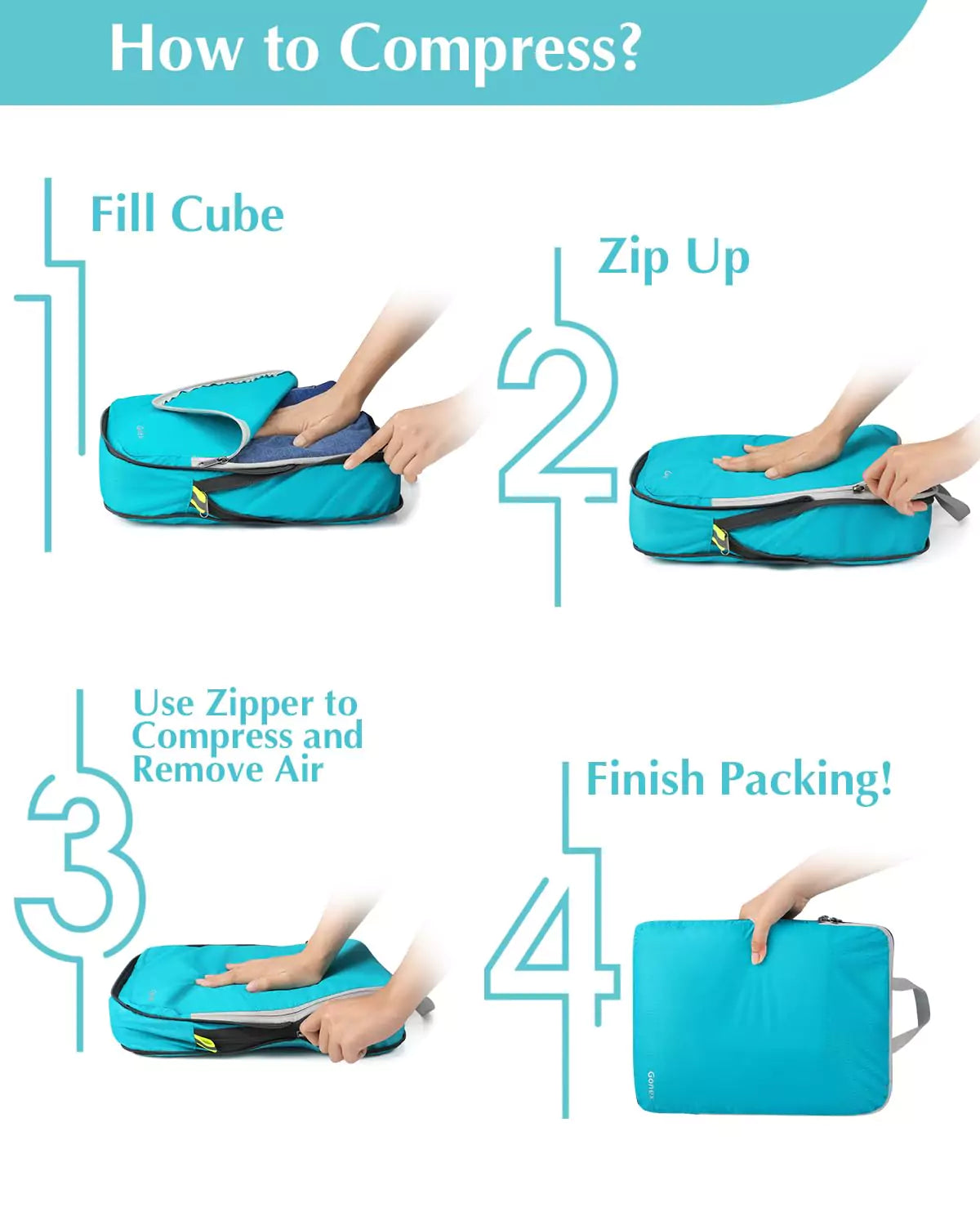 gonex-5-piece-compression-packing-cubes-set-with-laundry-bag-rip-stop-nylon-orga image 7