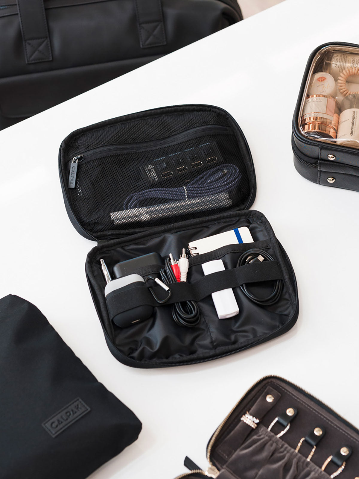calpak-tech-organizer-compact-cable-and-charger-travel-organizer-pouch image 3