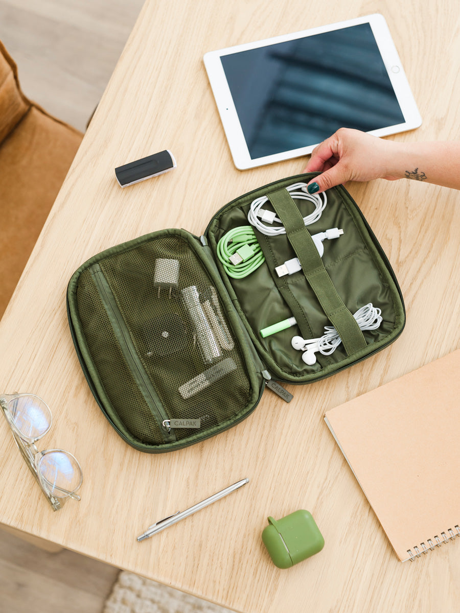 calpak-tech-organizer-compact-cable-and-charger-travel-organizer-pouch image 7