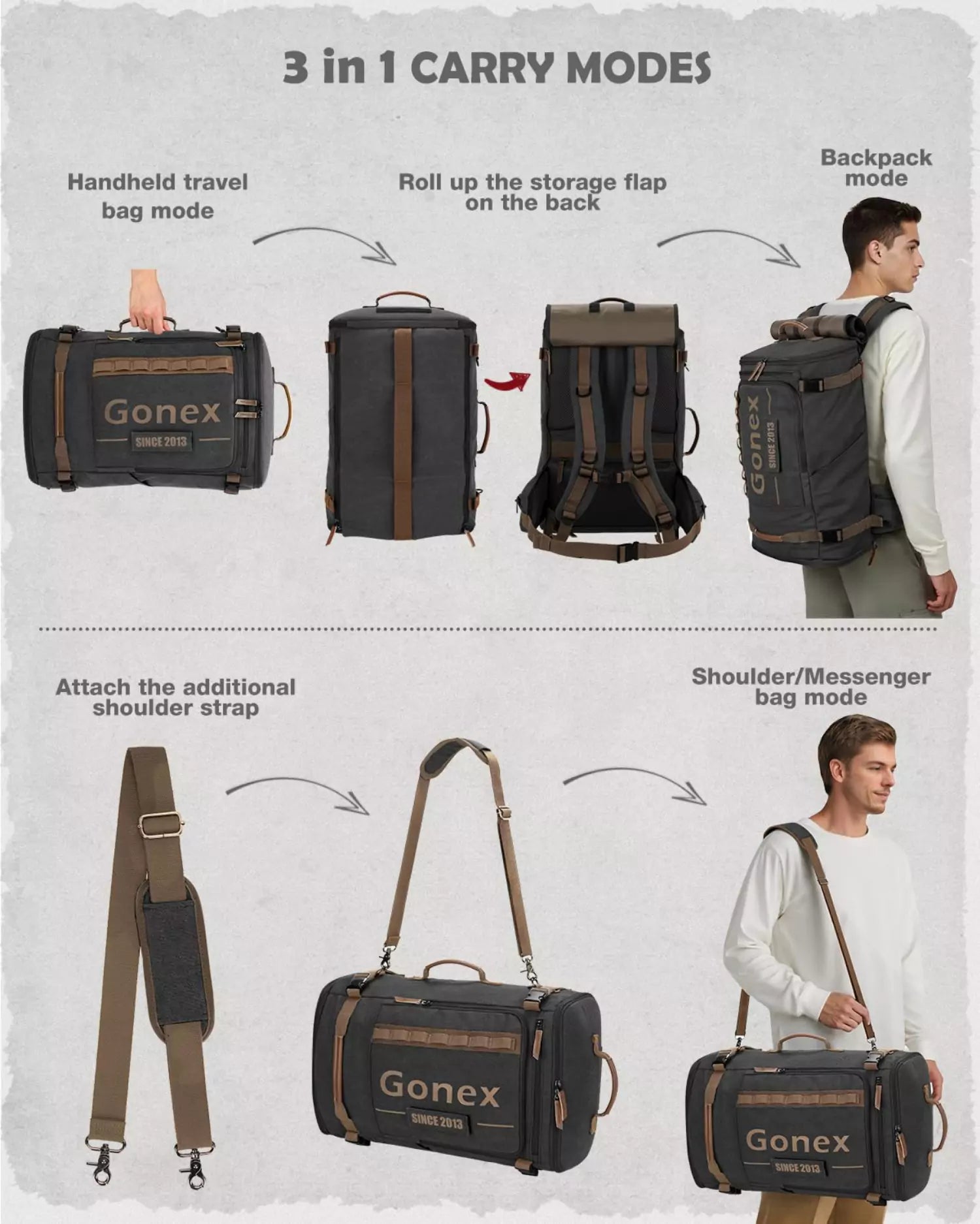 gonex-canvas-laptop-backpack-with-velcro-patch-15-6-laptop-everyday-commuter-bag image 7