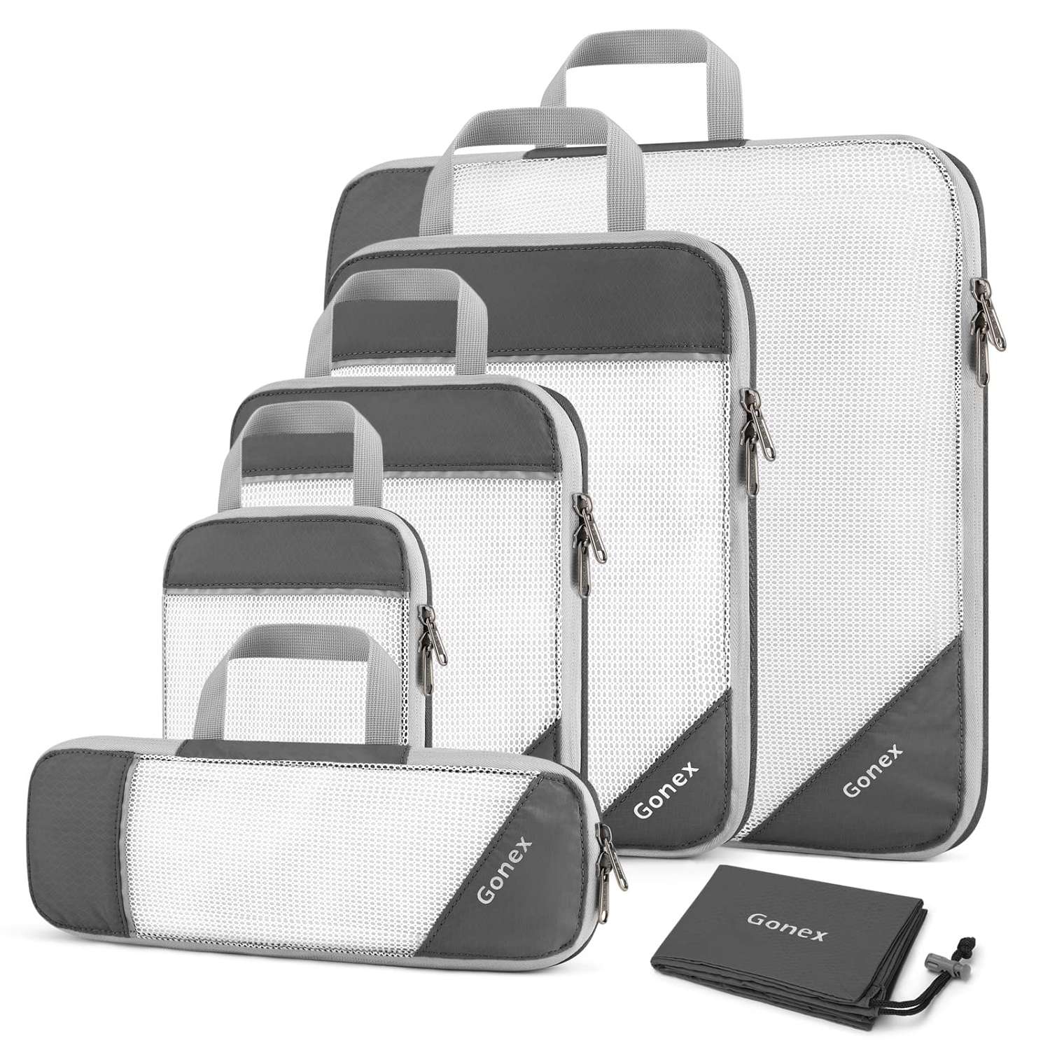 gonex-compression-packing-cubes-extensible-mesh-top-travel-storage-organizers image 3