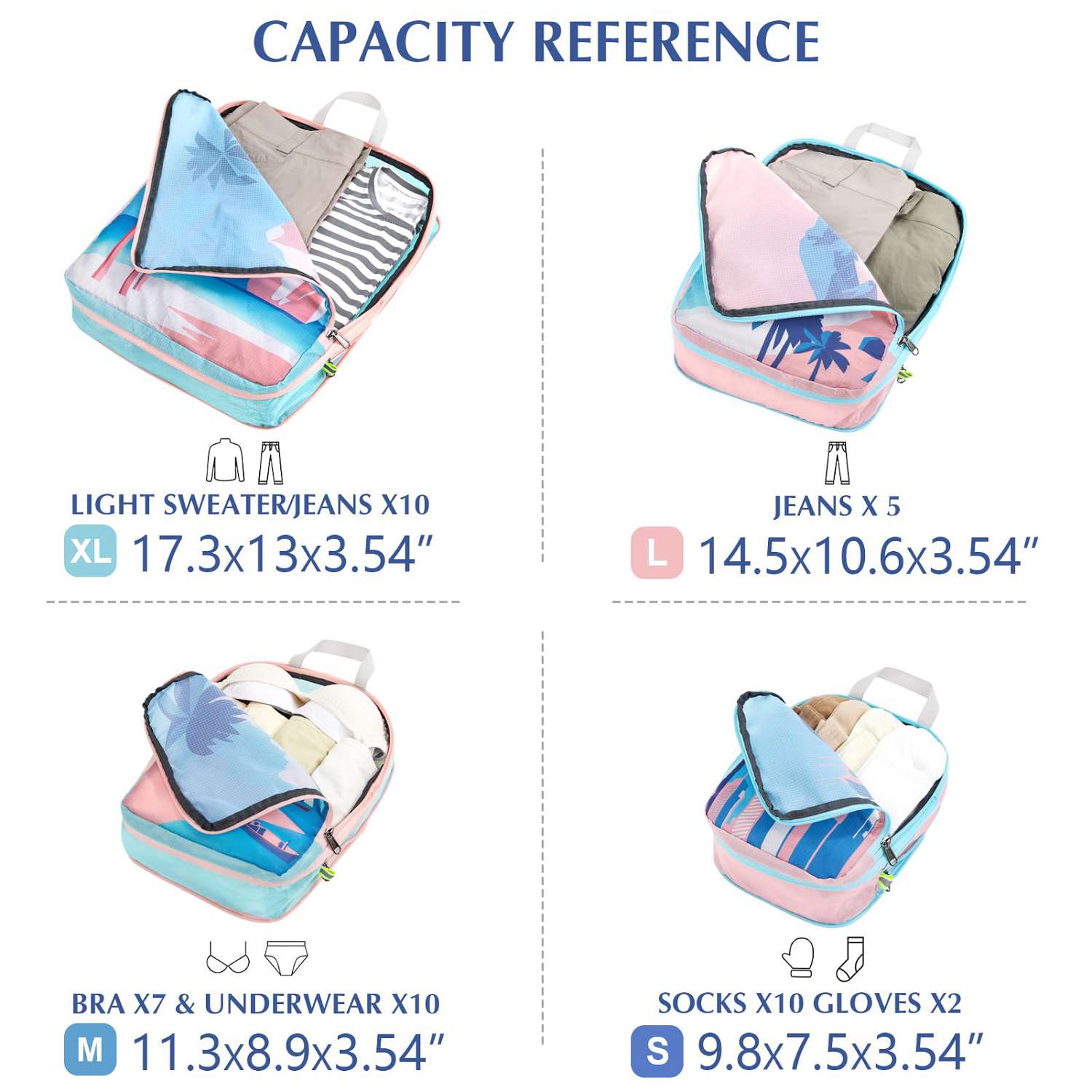 gonex-beach-compression-packing-cubes-4-piece-water-repellent-space-saving-organ image 5