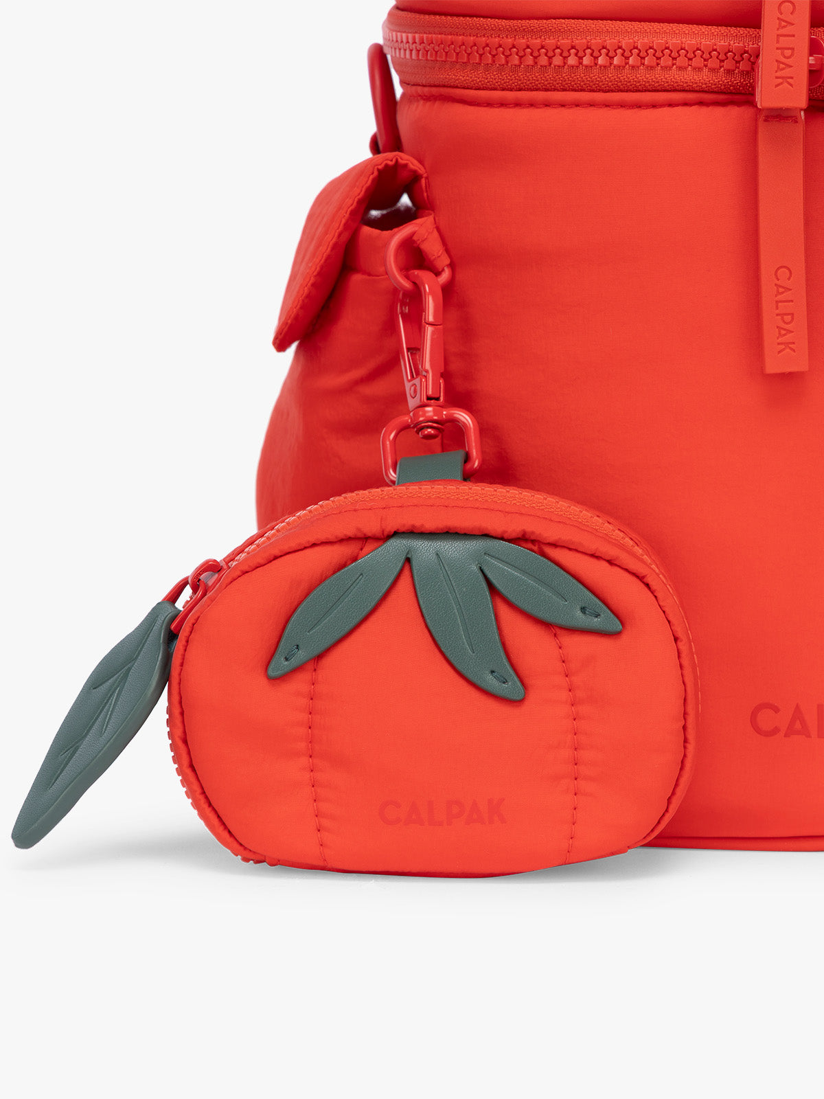 calpak-tomato-zip-bag-charm-zippered-pouch-accessory-with-snap-hook image 3