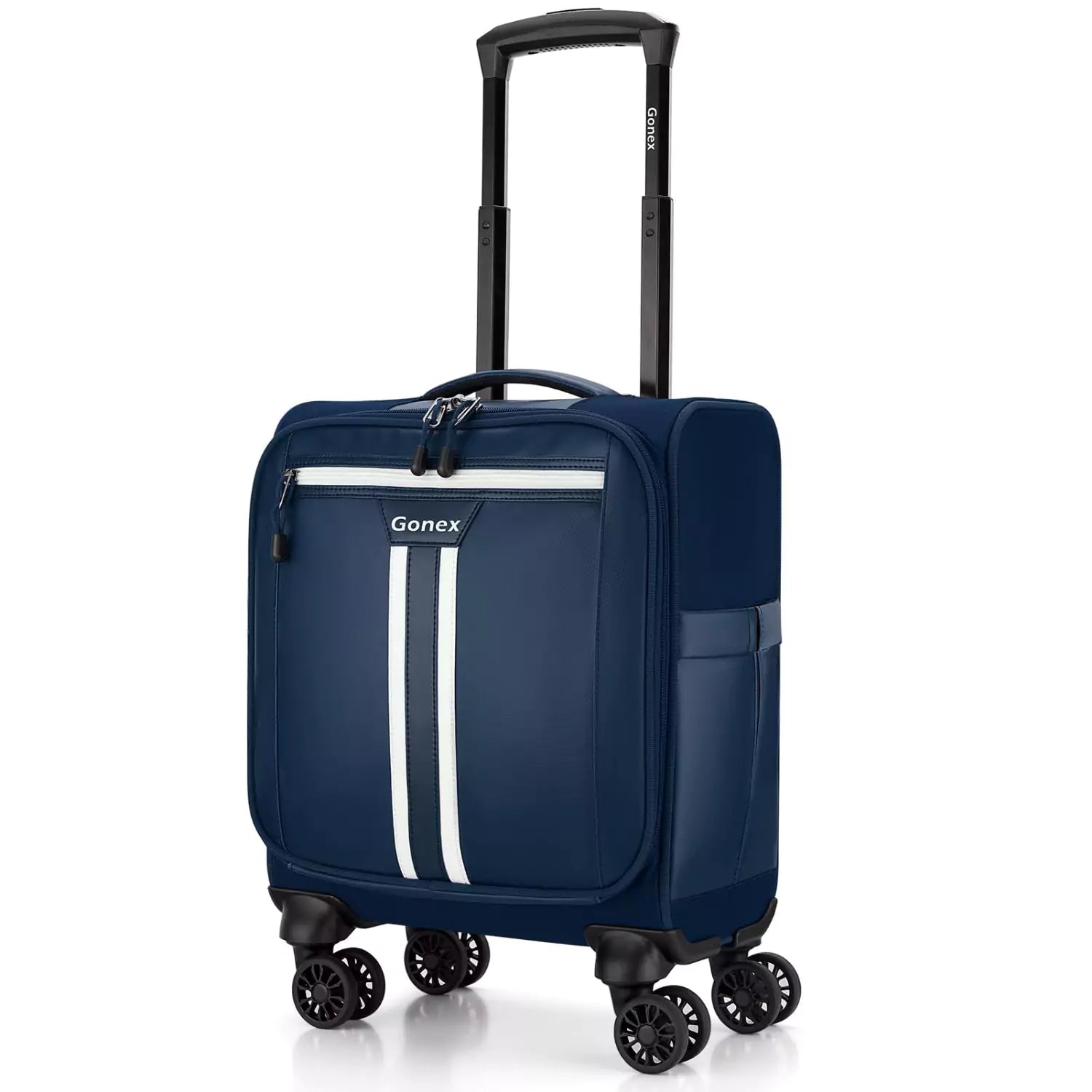 gonex-16-inch-rolling-spinner-underseat-carry-on-suitcase-waterproof-pvc-busines image 2