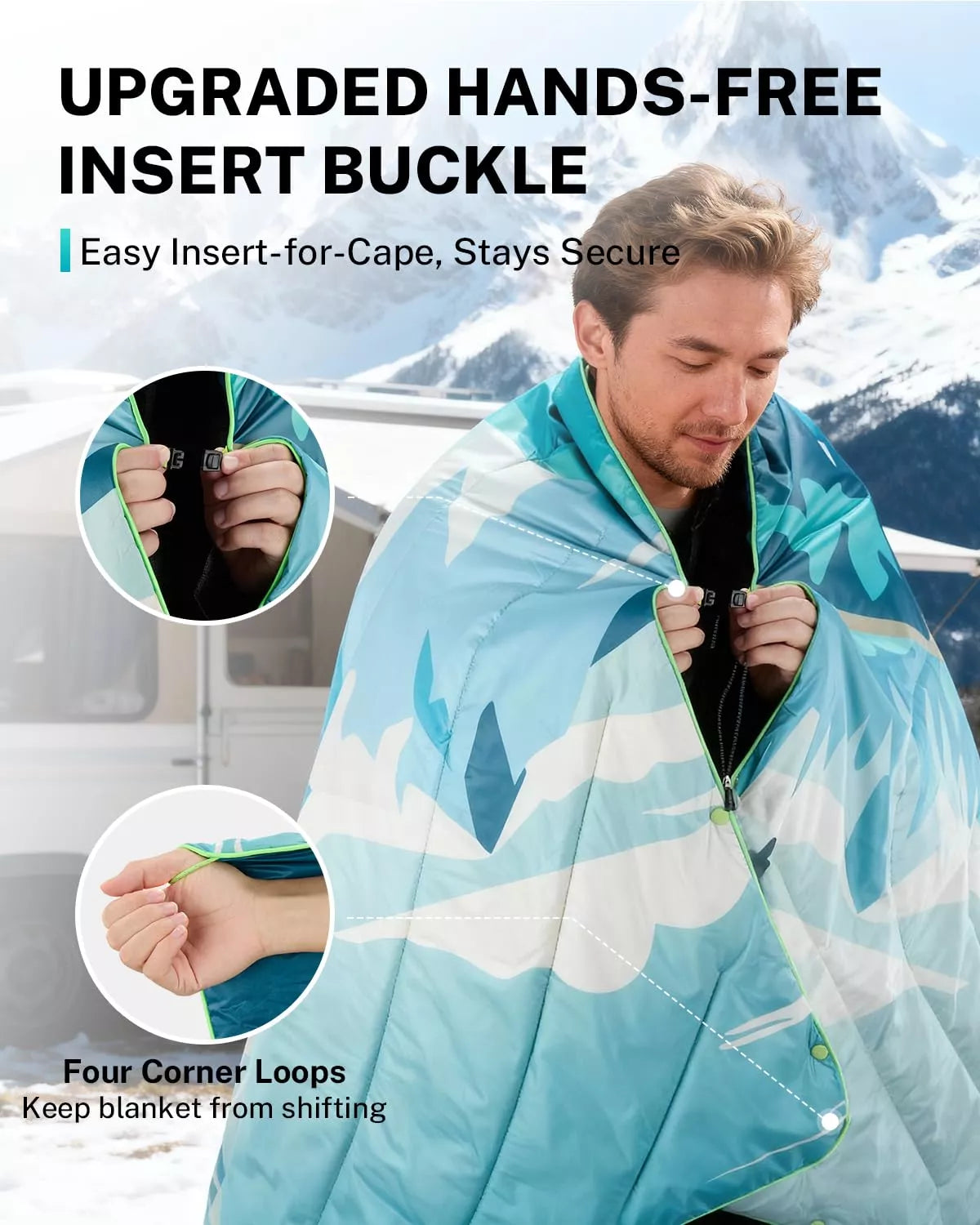 gonex-iceberg-puffy-printed-outdoor-camping-blanket-79-x-55-ultra-light-thermal- image 3