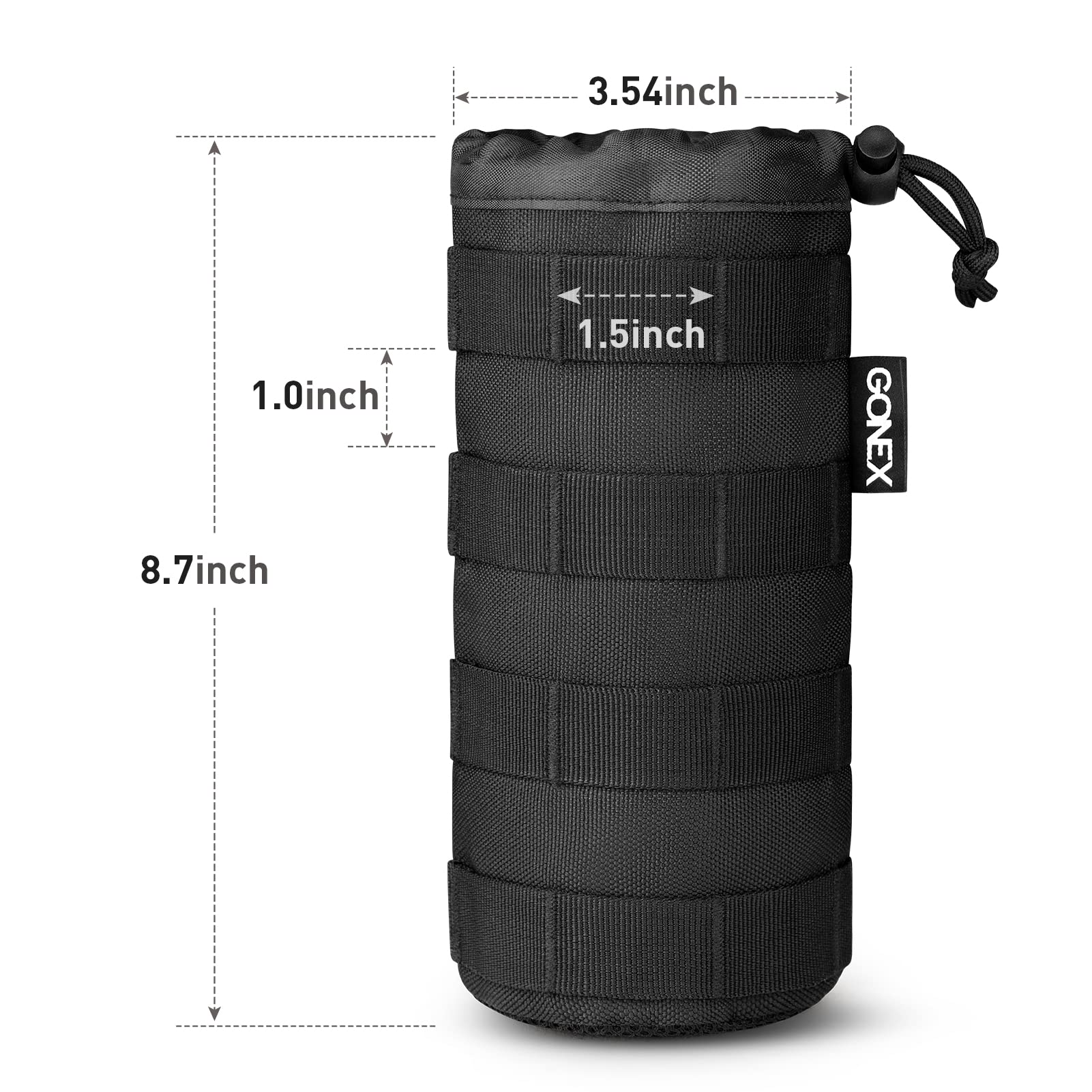 gonex-tactical-military-molle-water-bottle-pouch-900d-water-repellent-oxford-wit image 7