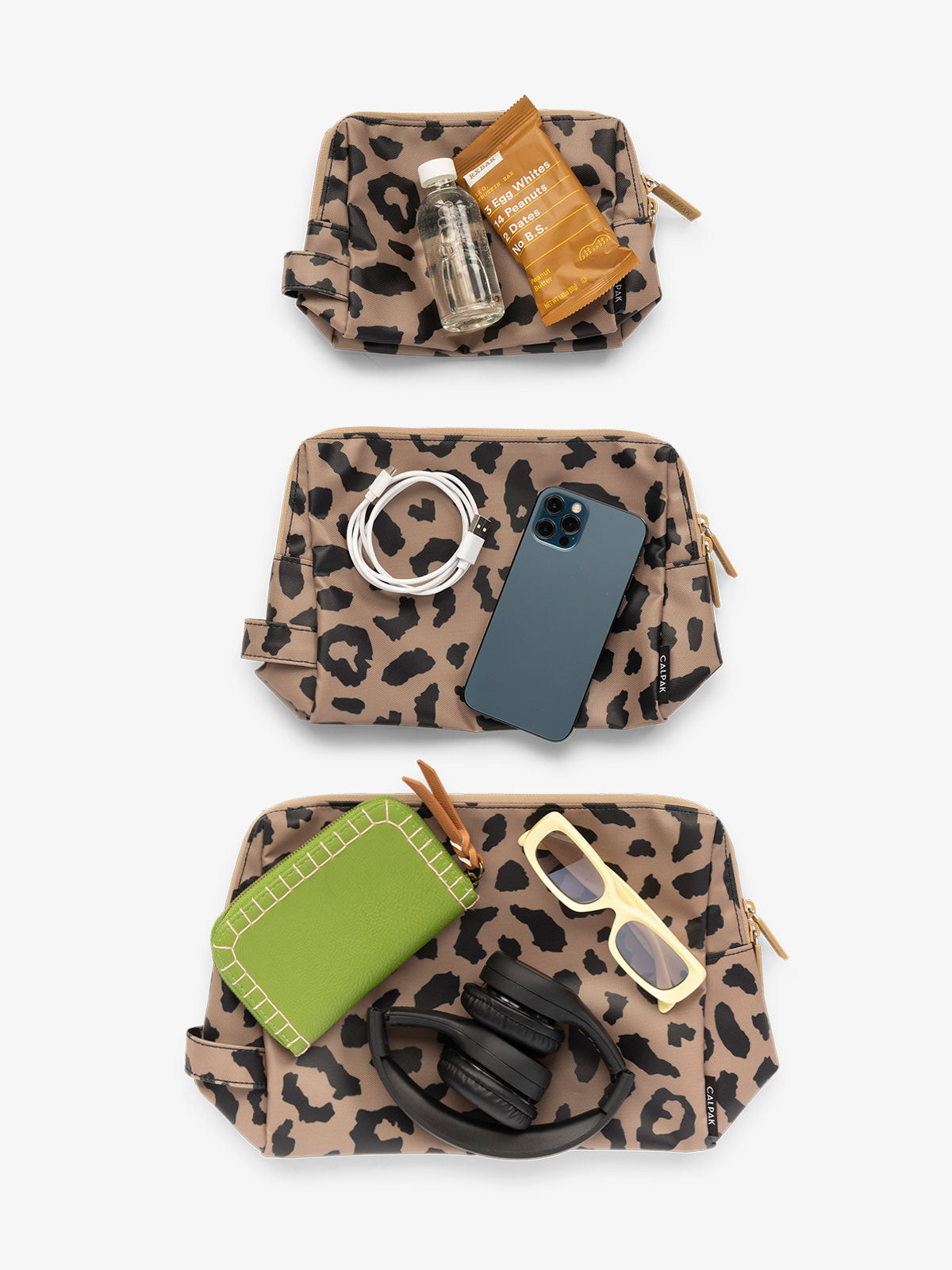 calpak-water-resistant-zip-pouch-set-3-pieces-tpu-coated-travel-organizer-pouche image 7