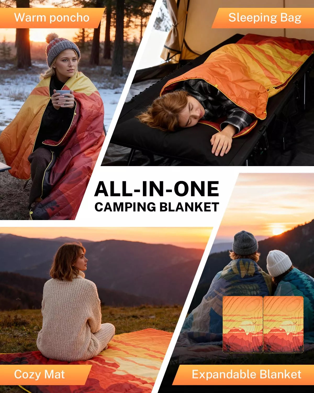 gonex-desert-puffy-printed-outdoor-camping-blanket-79-x-55-ultra-lightweight-4mm image 6