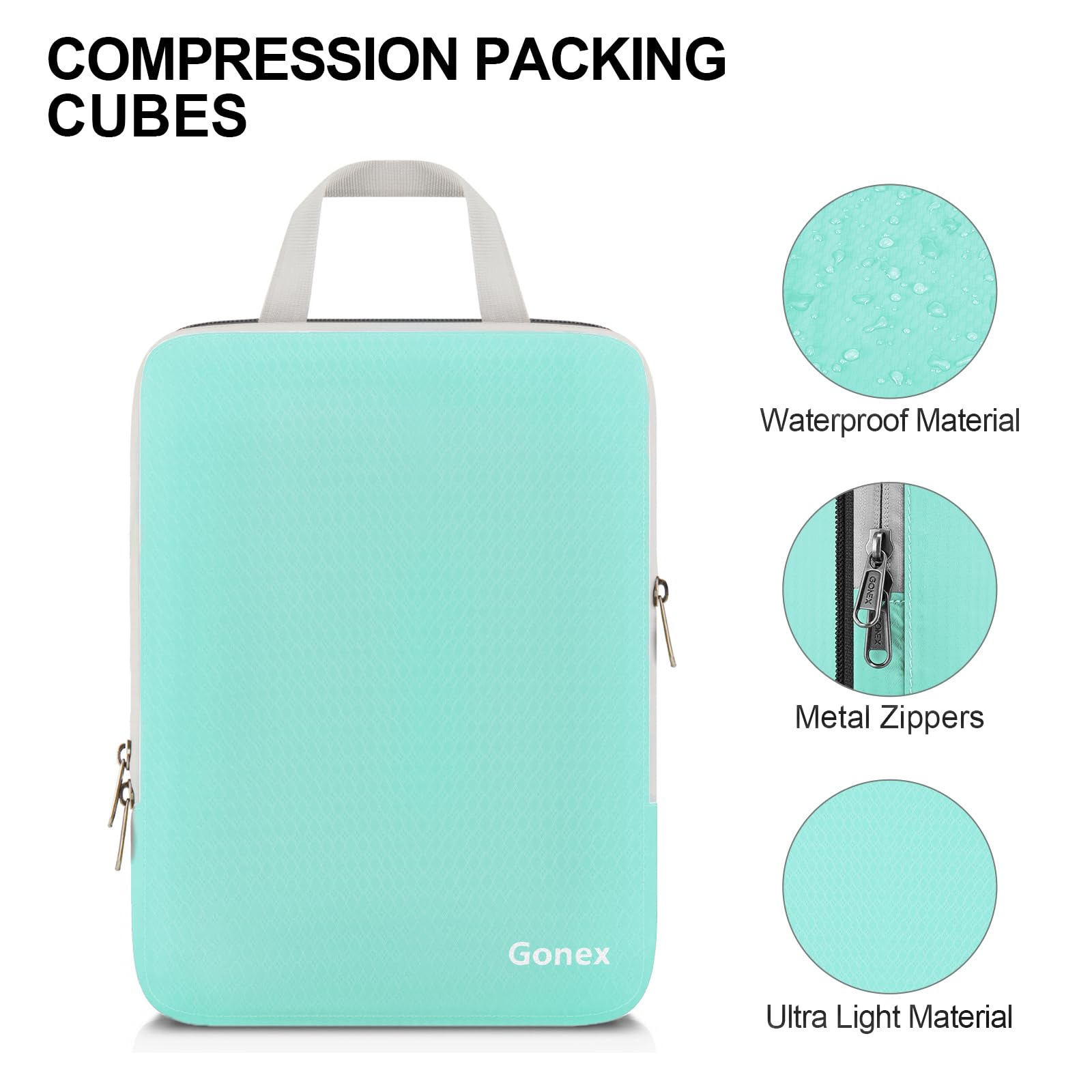 gonex-compression-packing-cubes-for-travel-4-piece-xl-l-m-s-rip-stop-nylon-space image 5